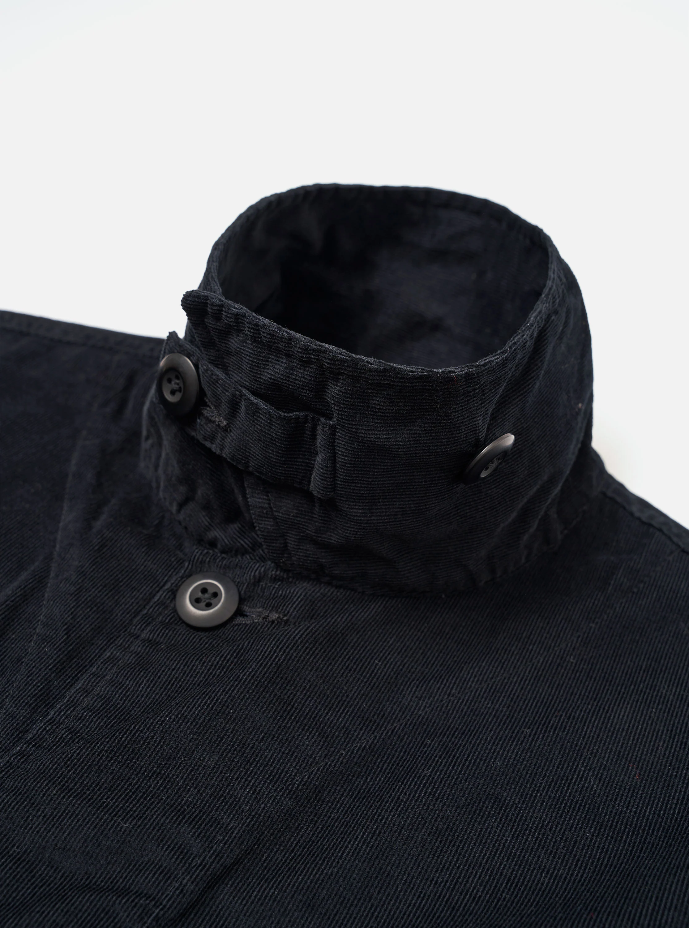 Black Organic Fine Cord Duty Jacket - Image 6