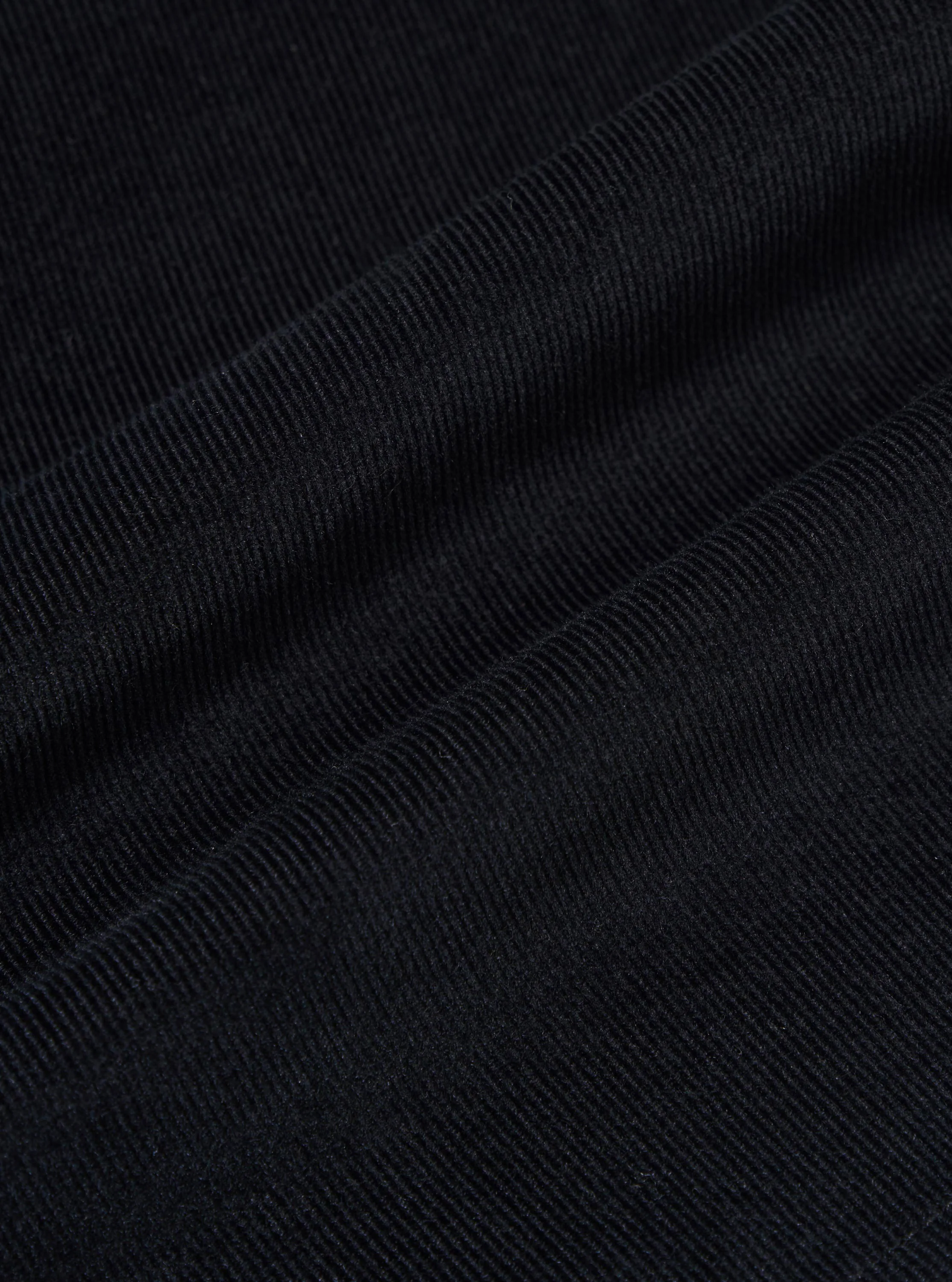 Black Organic Fine Cord Fatigue Short - Image 4