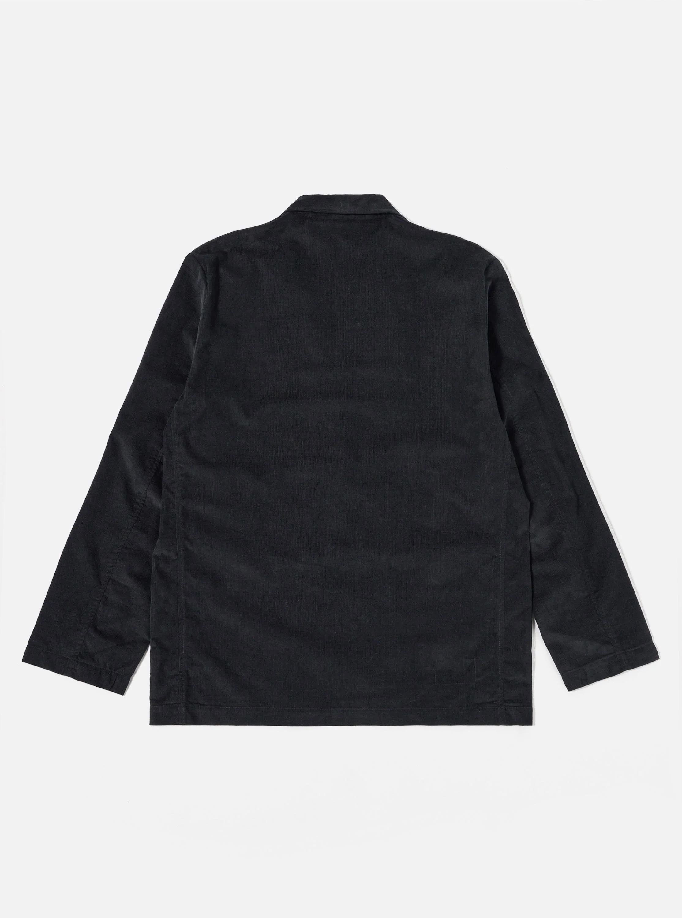 Black Organic Fine Cord Two Button Jacket - Image 5