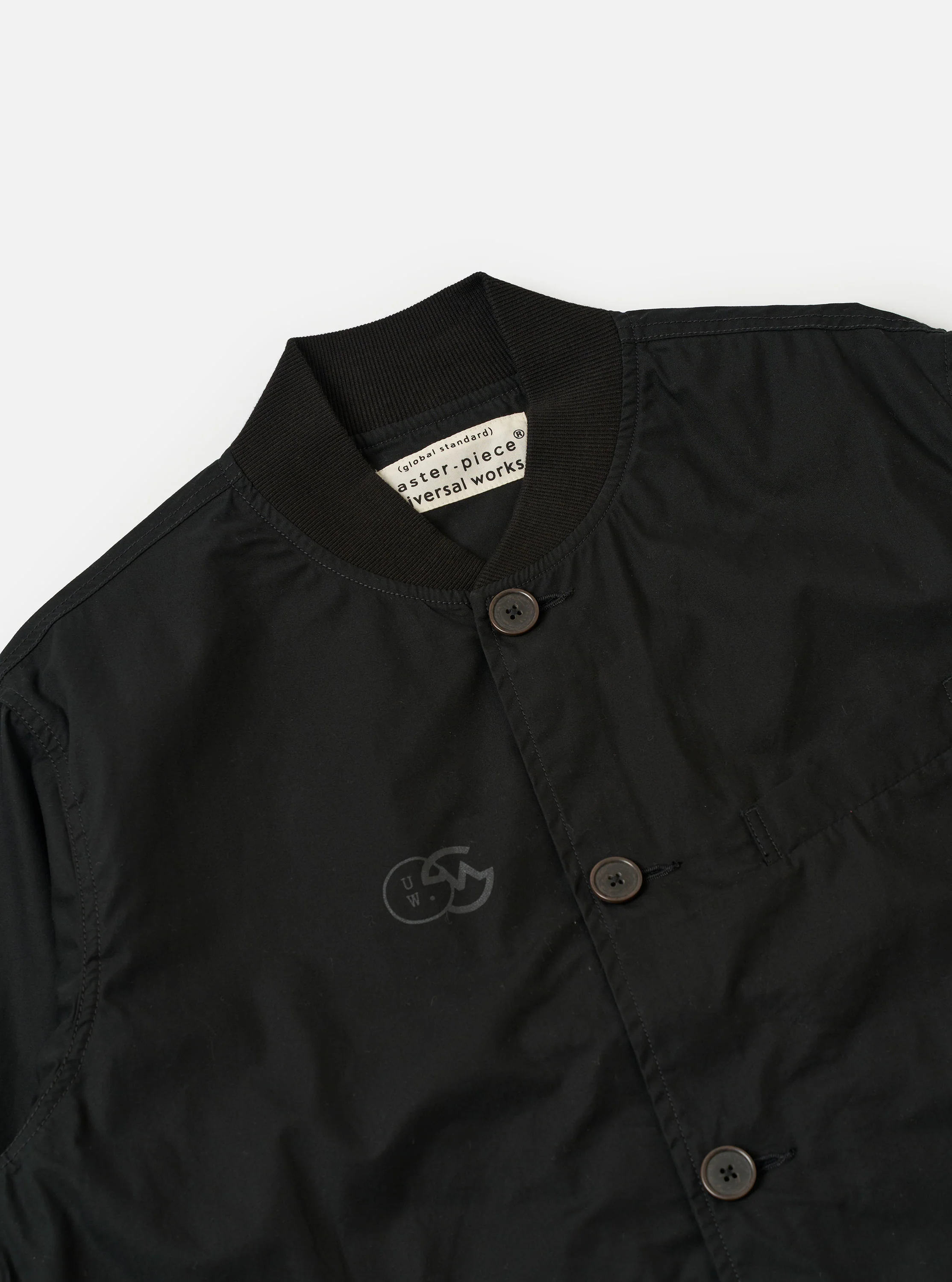 master-piece x Universal Works Black Peached Poplin Newark Jacket - Image 6