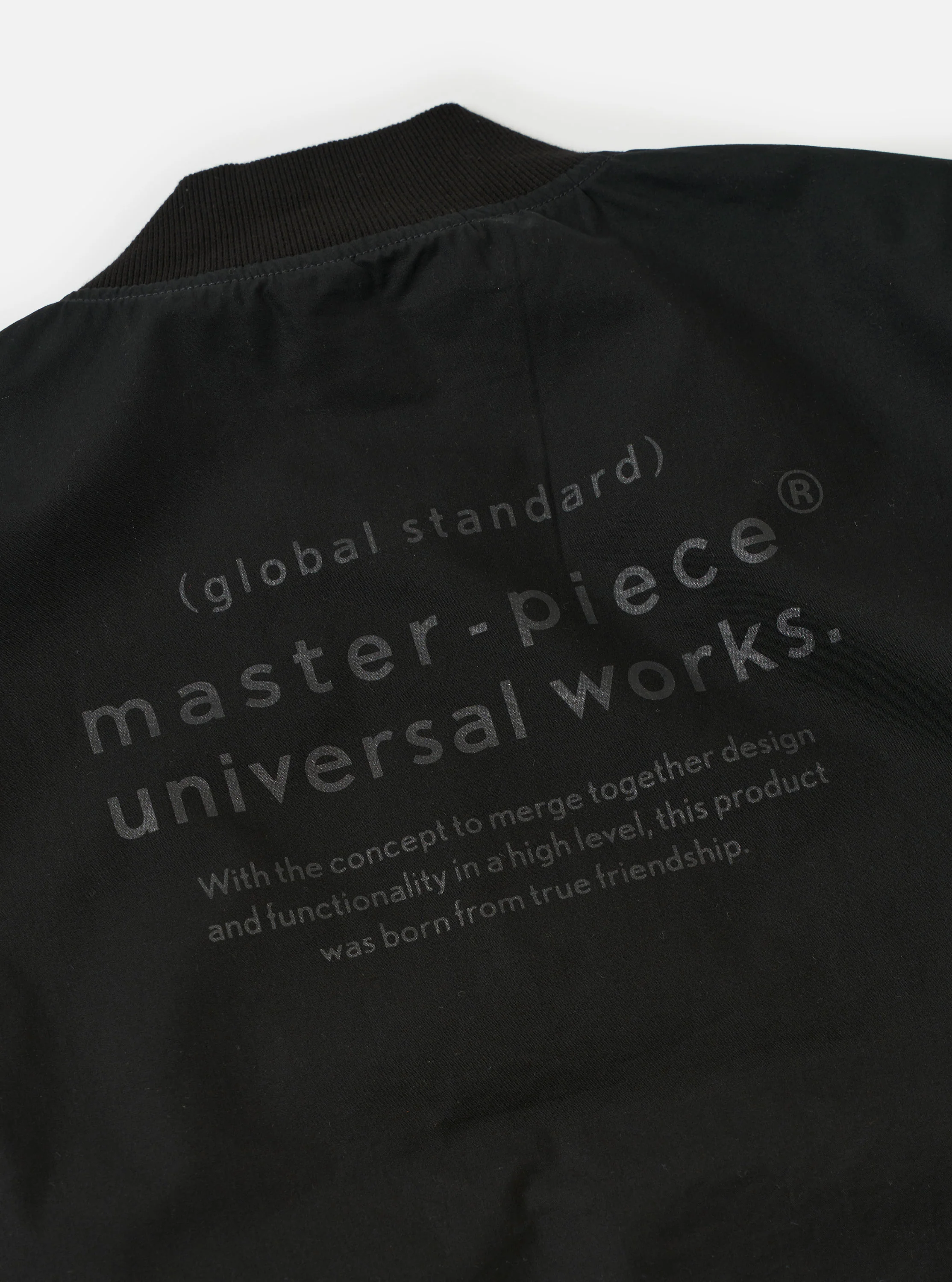 master-piece x Universal Works Black Peached Poplin Newark Jacket - Image 7