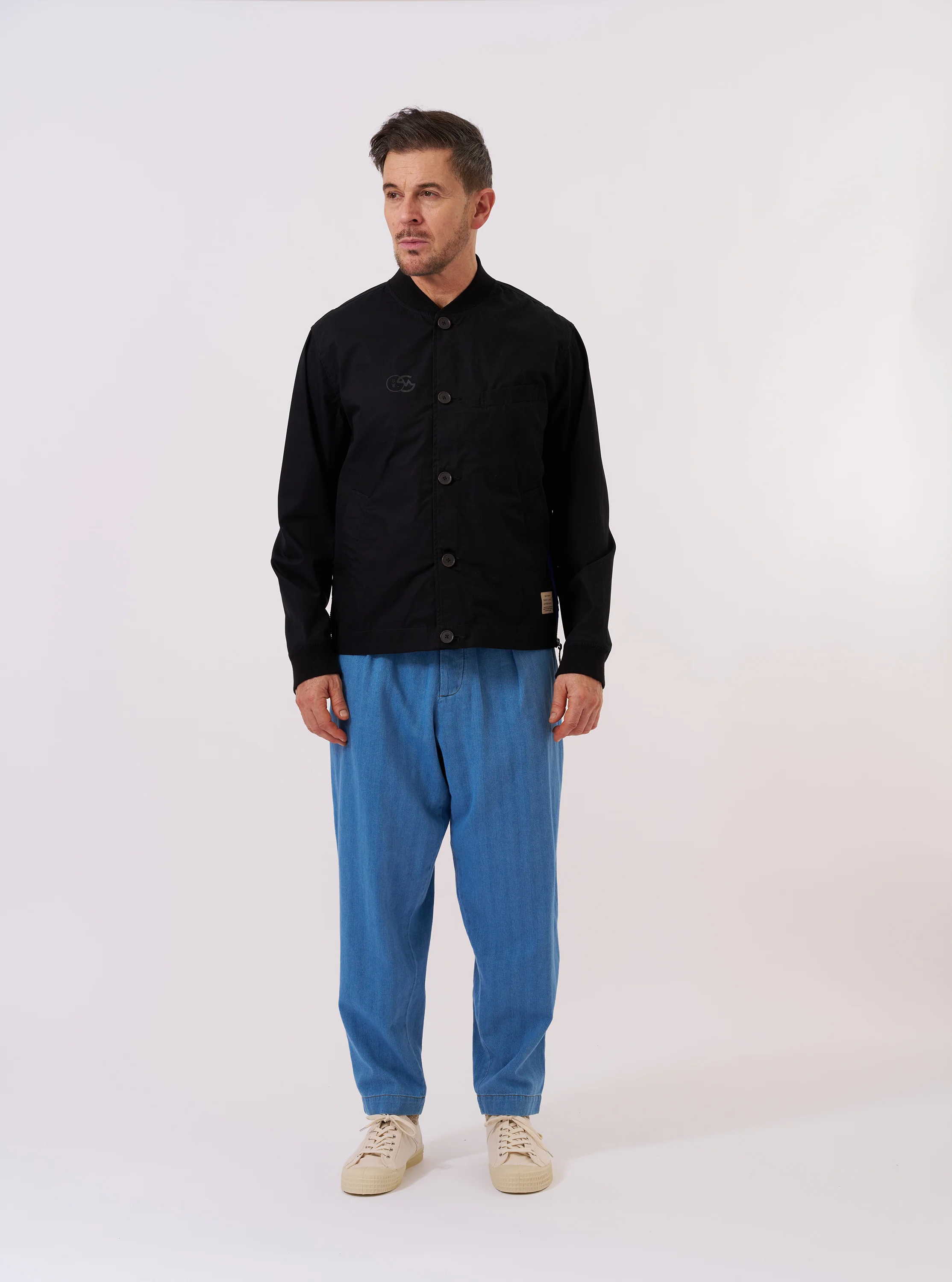 master-piece x Universal Works Black Peached Poplin Newark Jacket - Image 9