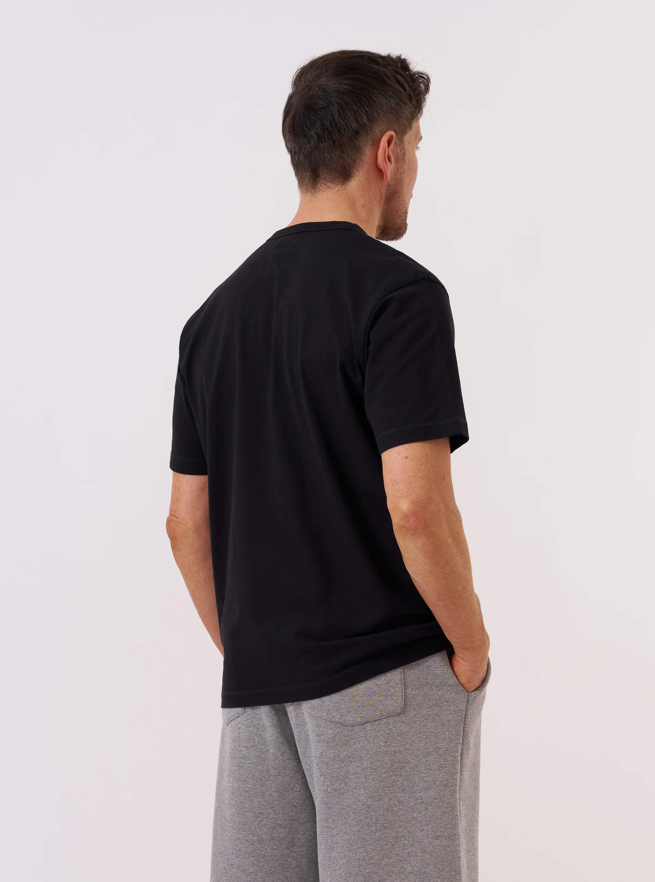 Black Recycled/Bio Jersey Core Pocket Tee - Image 3