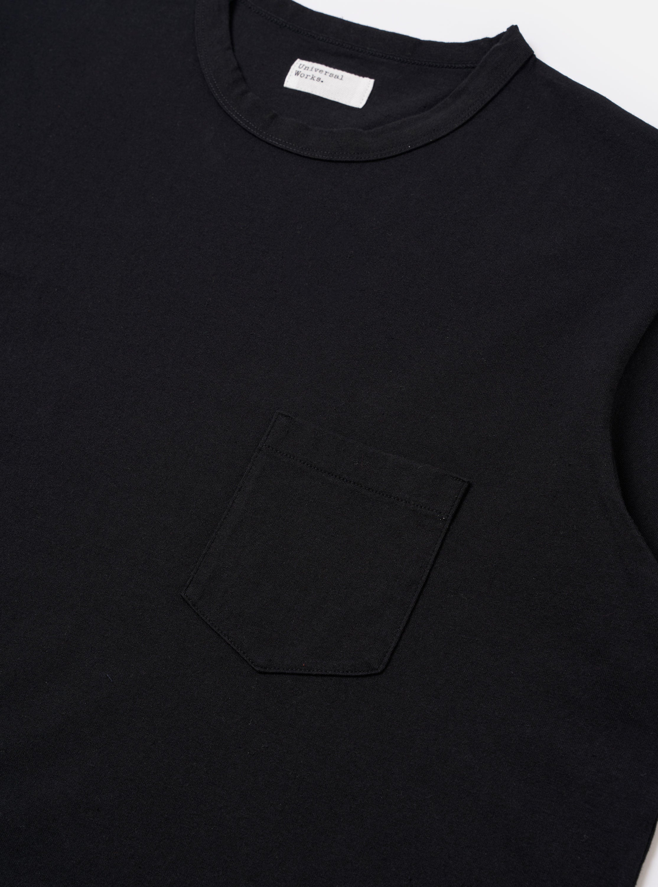 Black Recycled/Bio Jersey Core Pocket Tee - Image 6