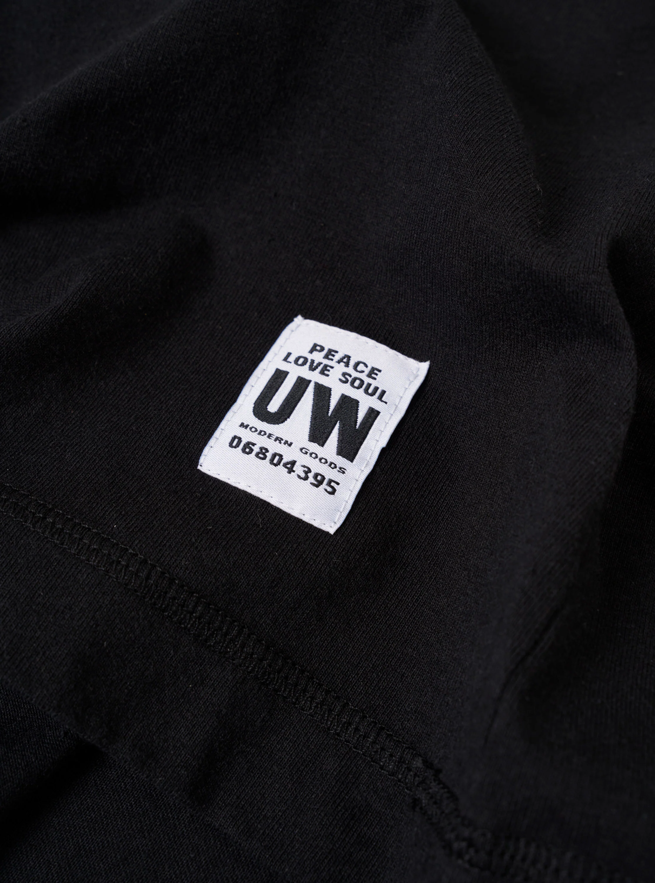 Black Recycled/Bio Jersey Henry L/S Tee - Image 7