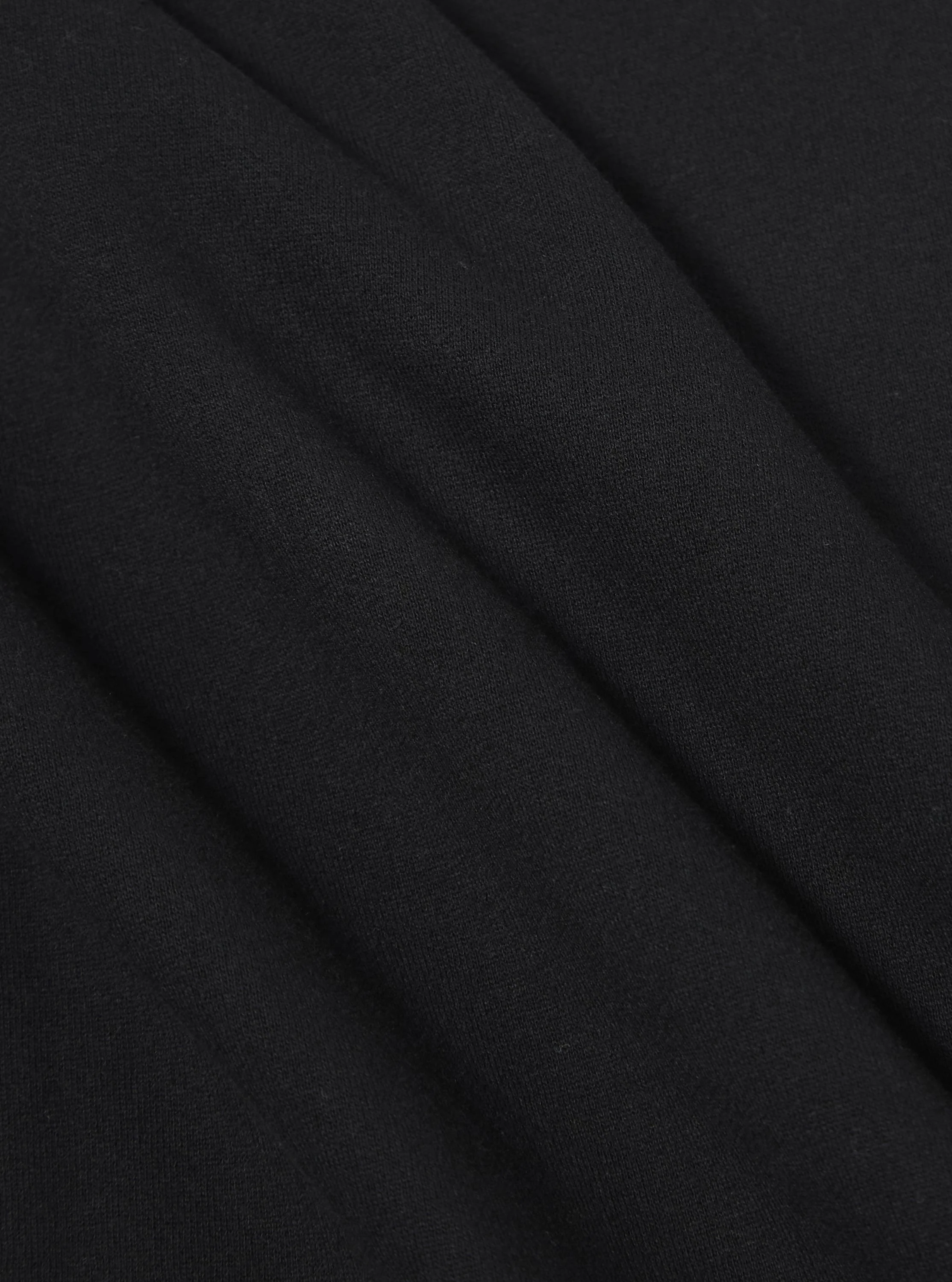 Black Recycled Cotton Blend Jersey Loose Sweatshirt - Image 4