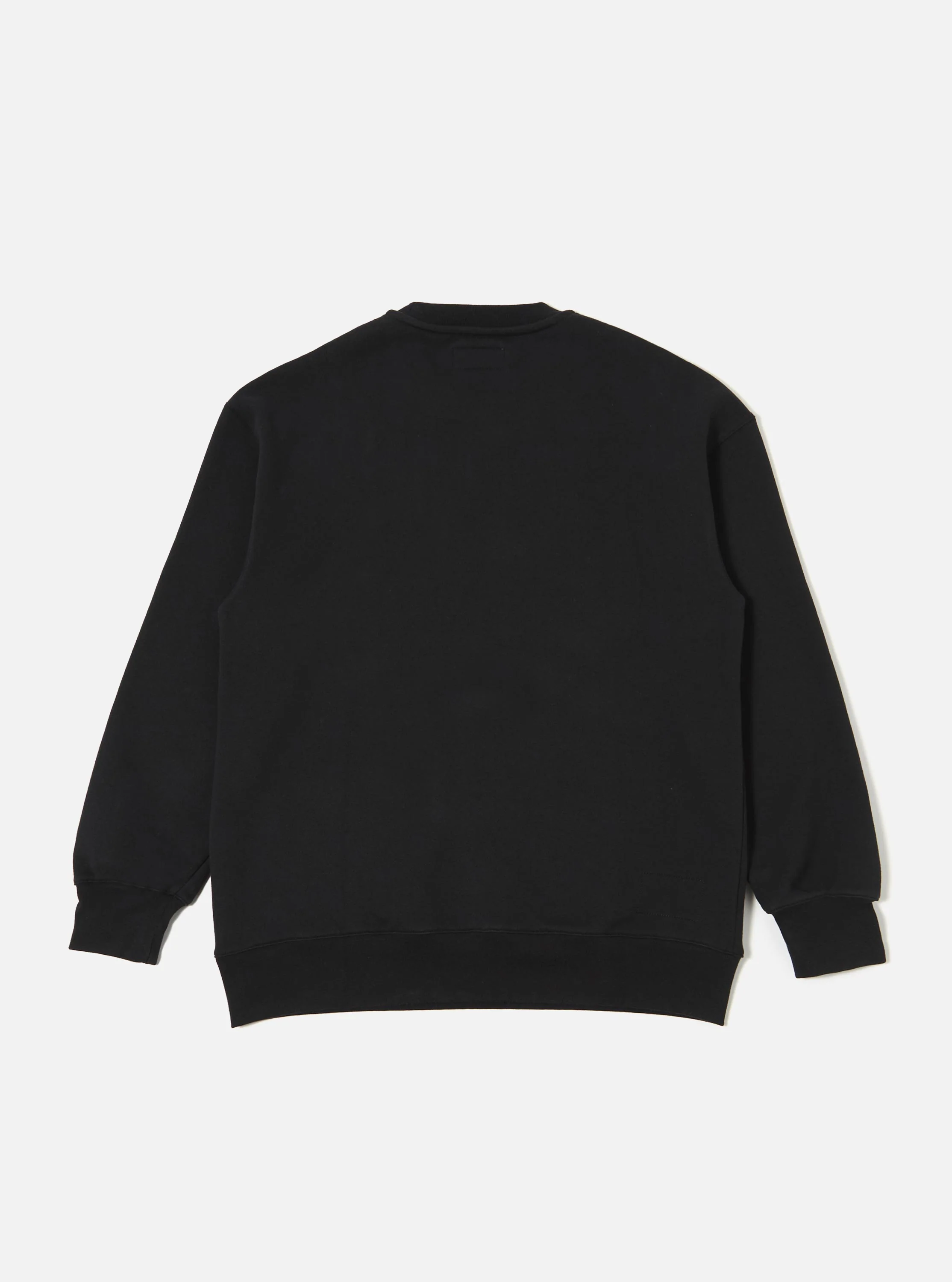 Black Recycled Cotton Blend Jersey Loose Sweatshirt - Image 5