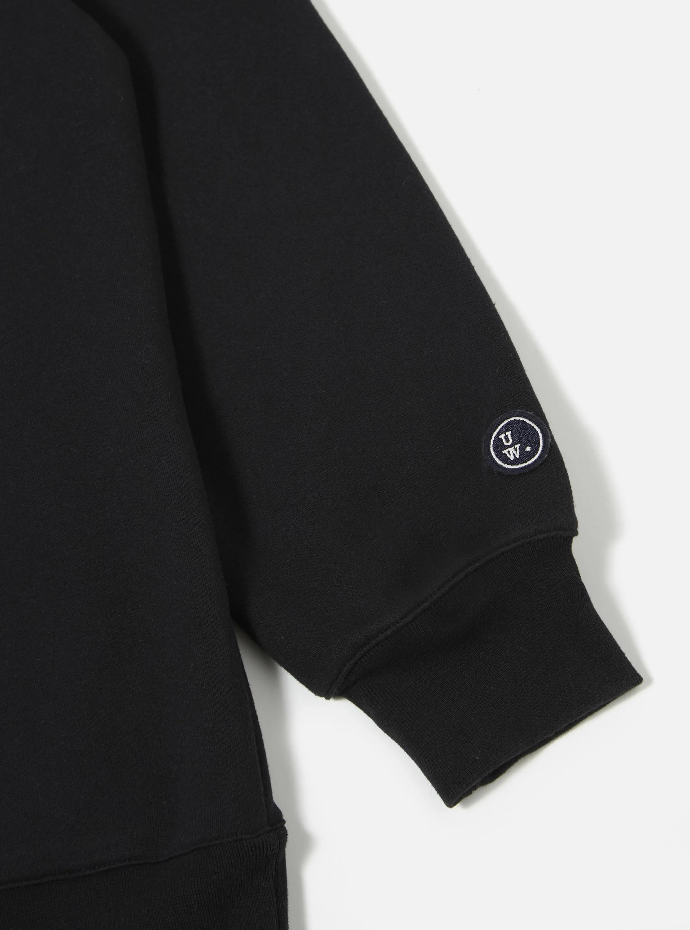Black Recycled Cotton Blend Jersey Loose Sweatshirt - Image 6