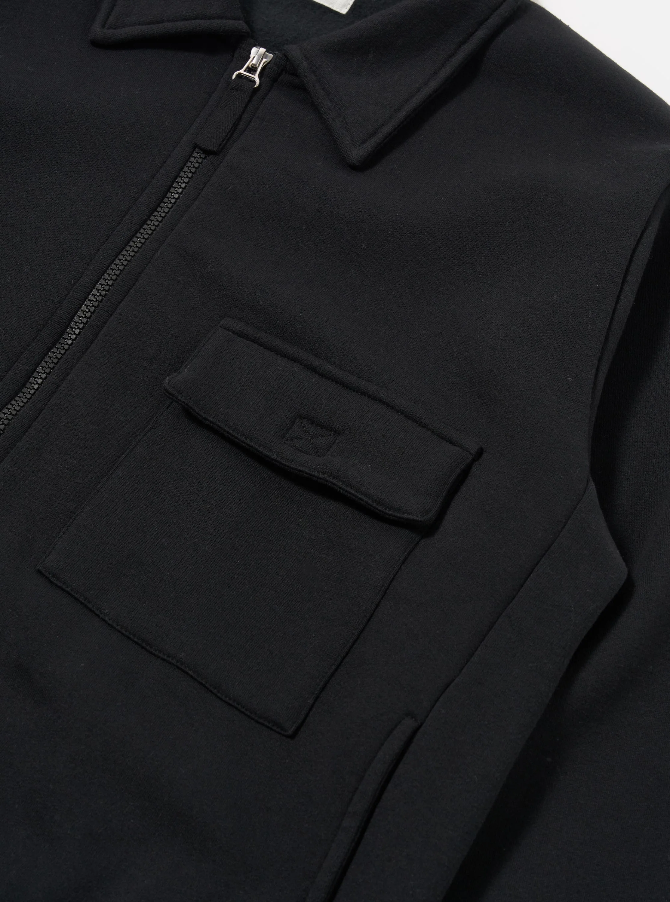 Black Recycled Cotton Blend Jersey Tyler Jacket - Image 6