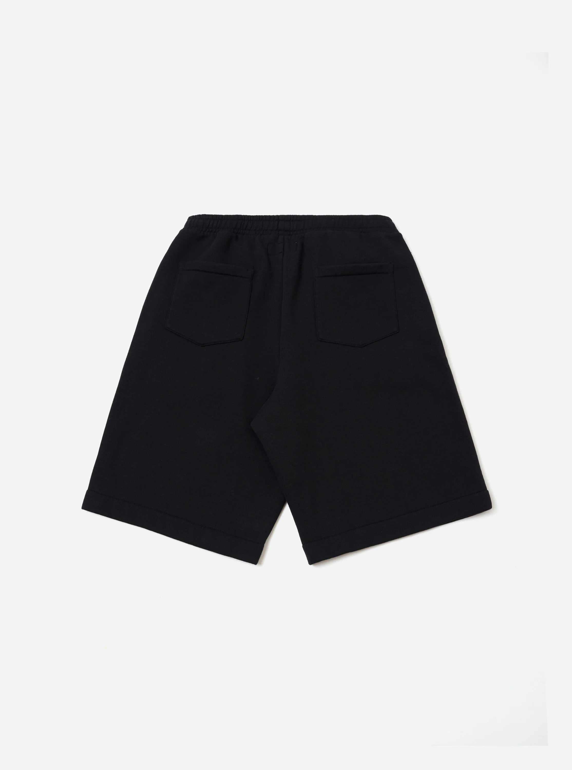 Black Recycled Cotton Blend Jersey Vacation Short - Image 5