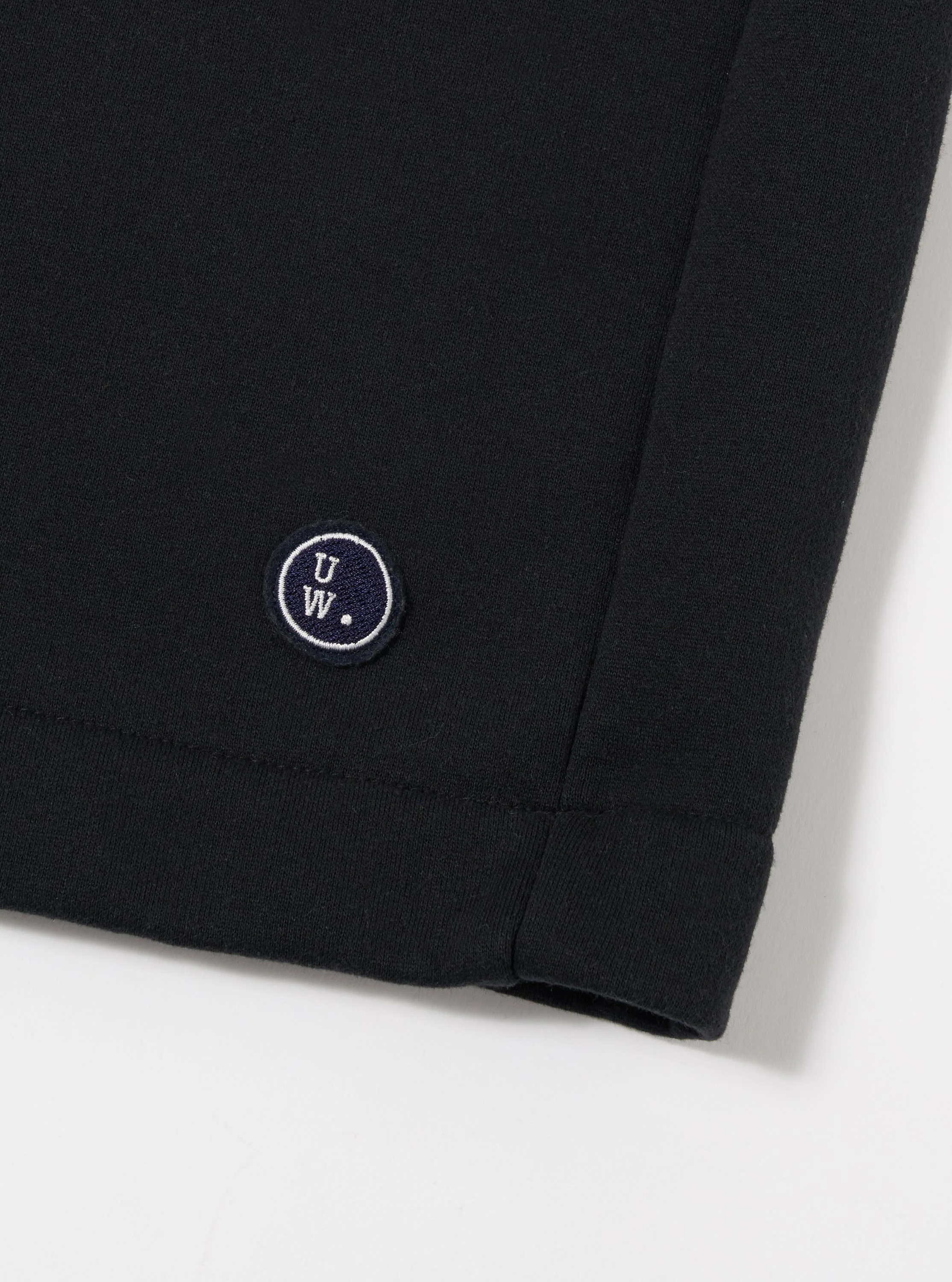 Black Recycled Cotton Blend Jersey Vacation Short - Image 6