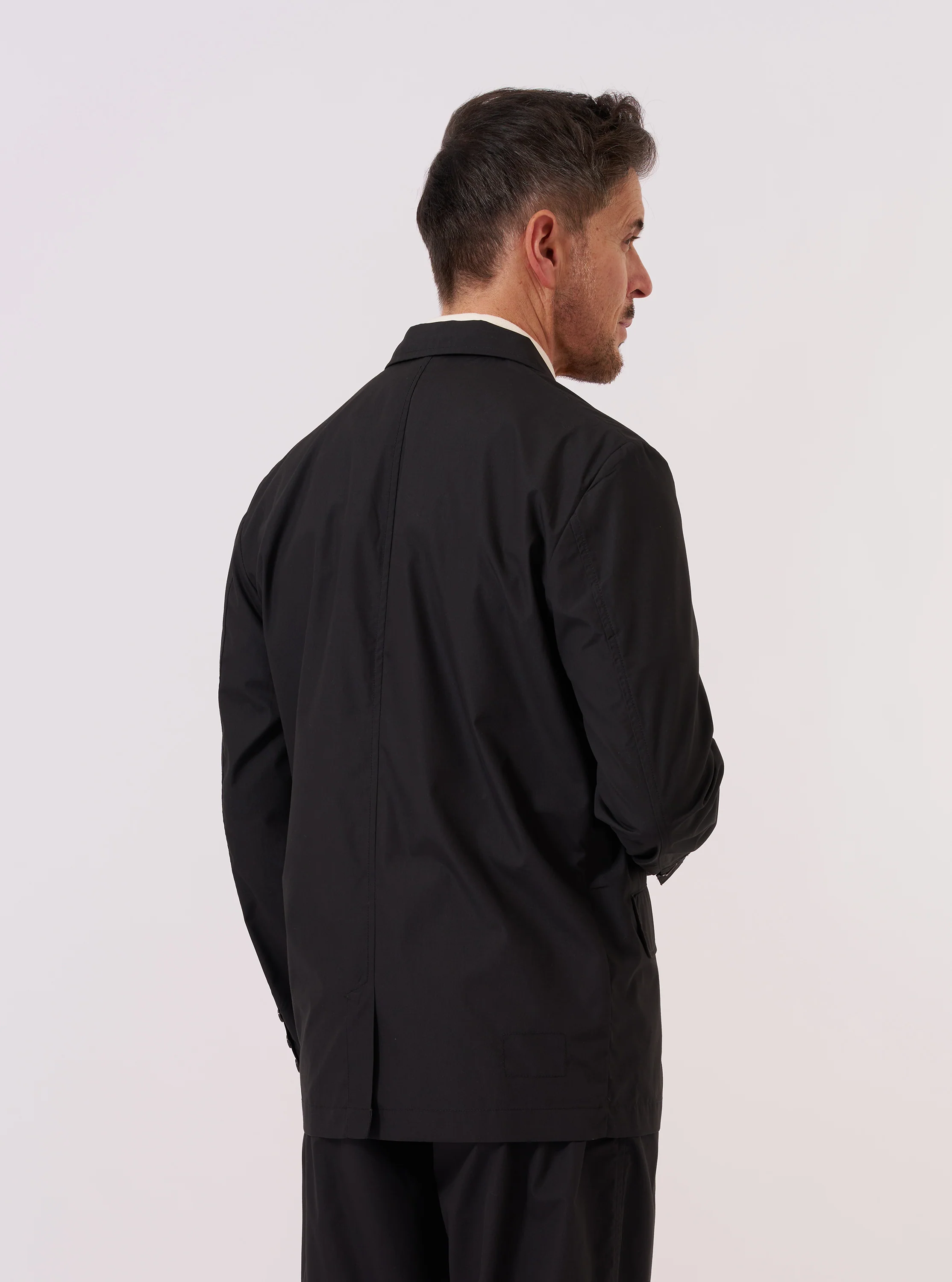 Black Recycled Polytech Capitol Jacket - Image 3