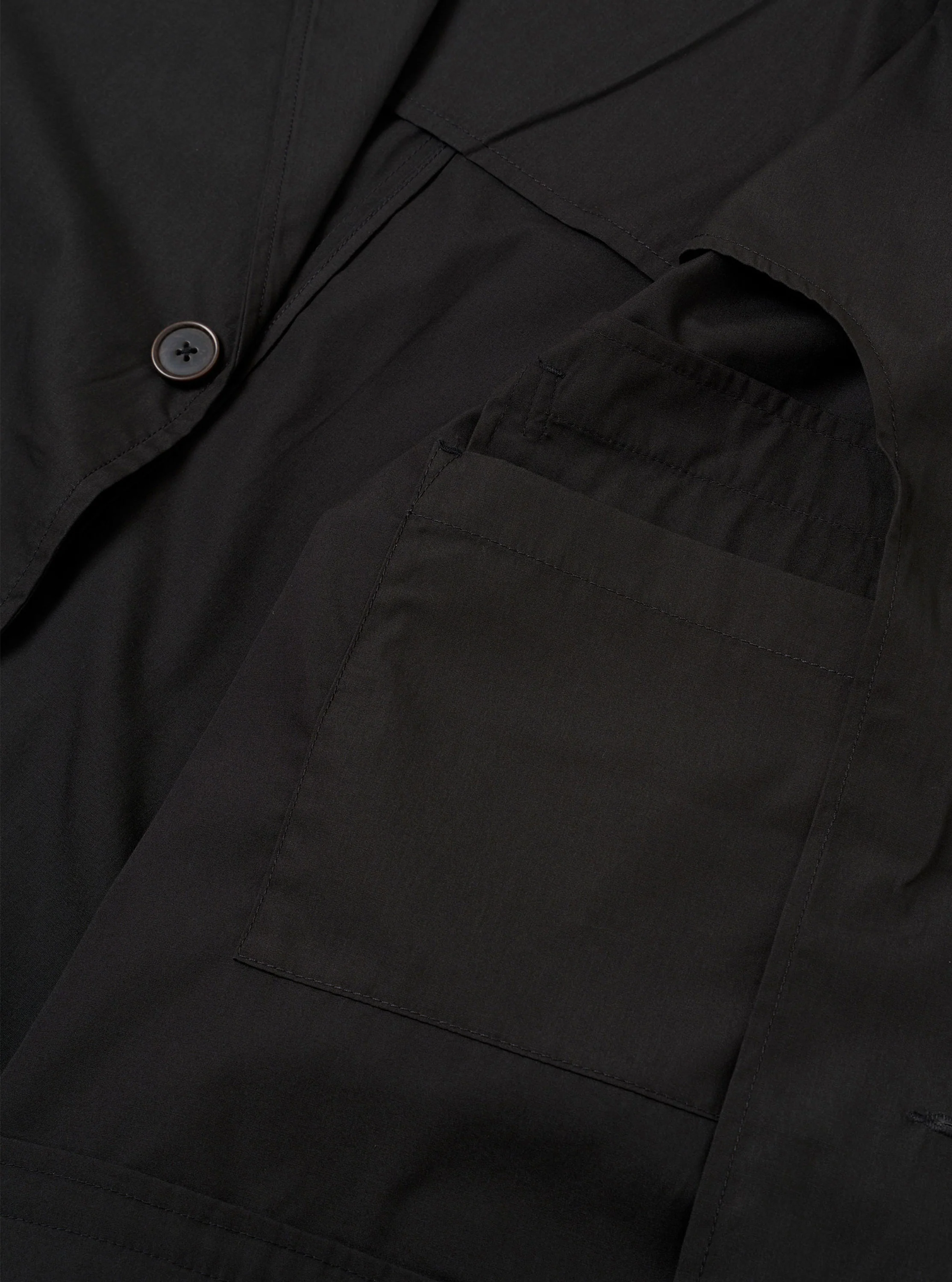 Black Recycled Polytech Capitol Jacket - Image 6