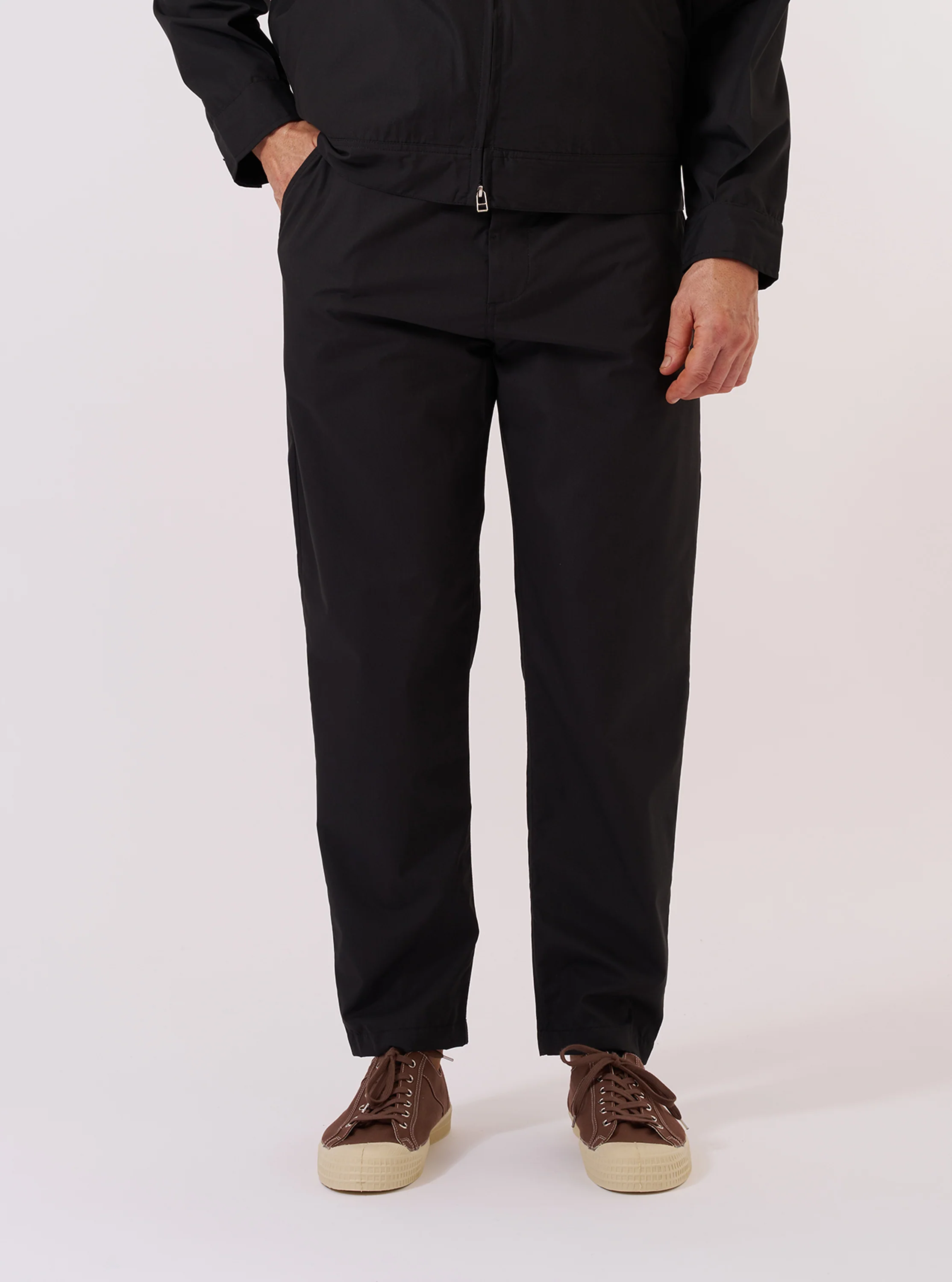 Black Recycled Polytech Military Chino - Image 2