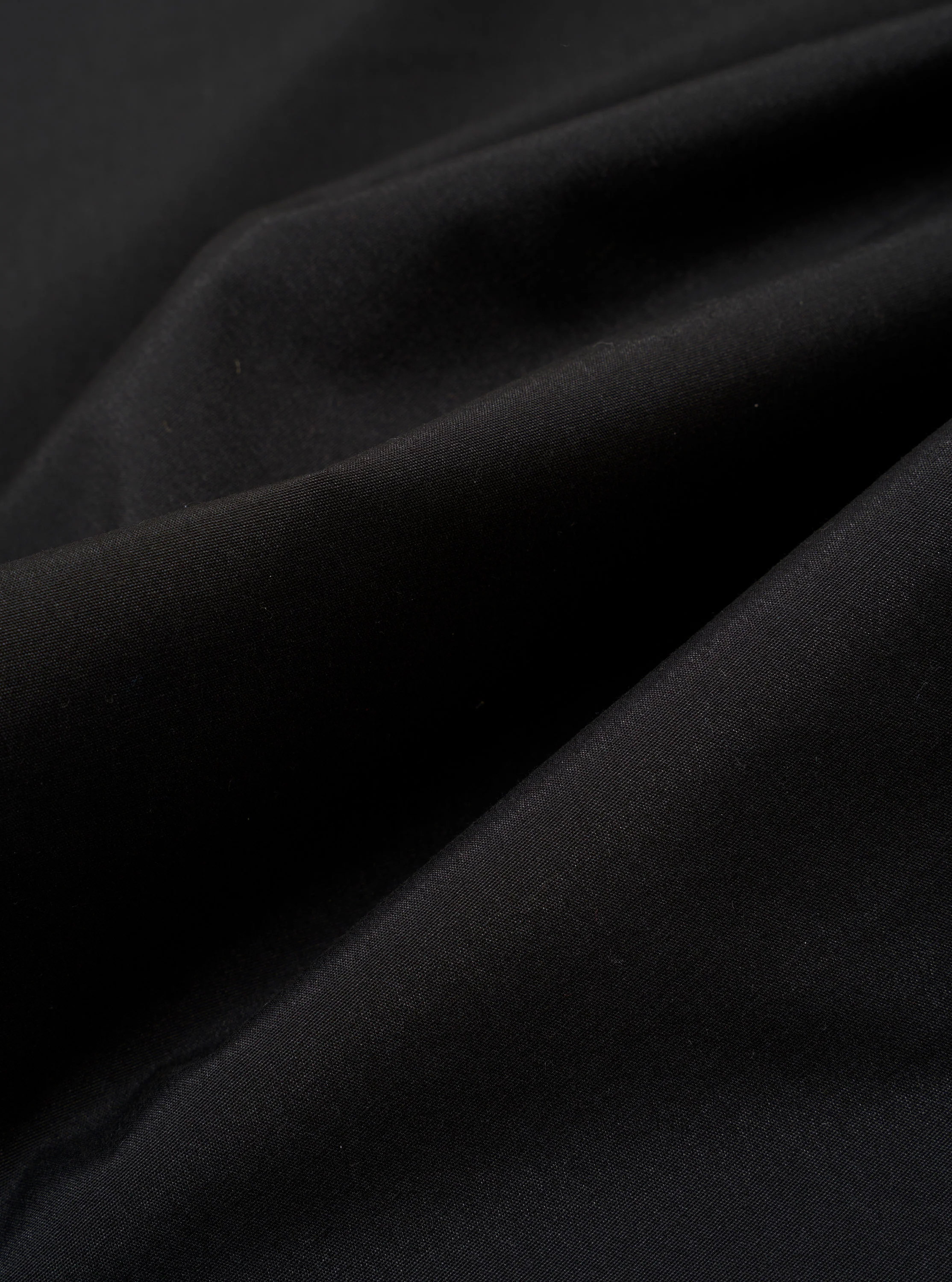 Black Recycled Polytech Pleated Track Pant - Image 4