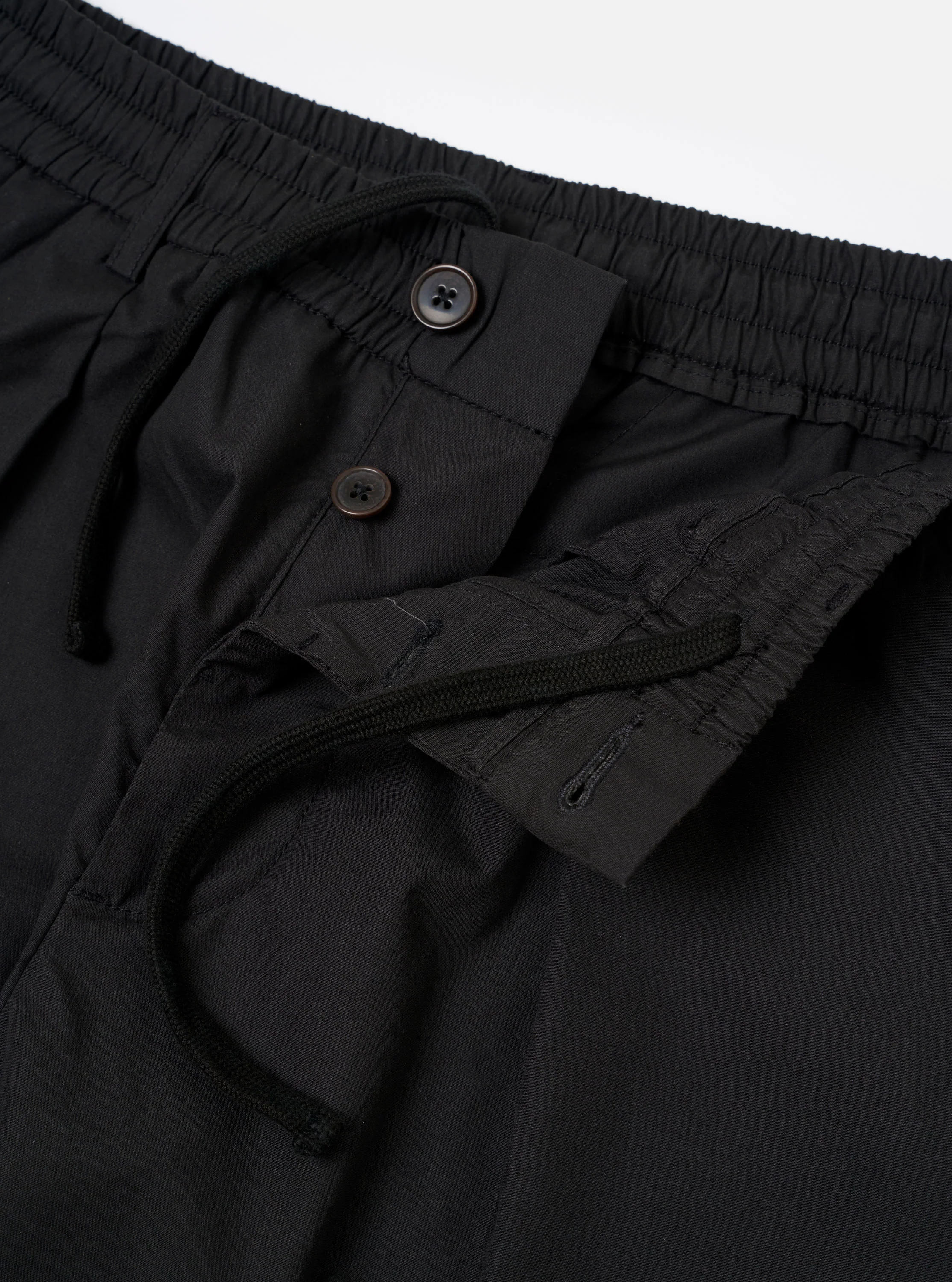 Black Recycled Polytech Pleated Track Pant - Image 6