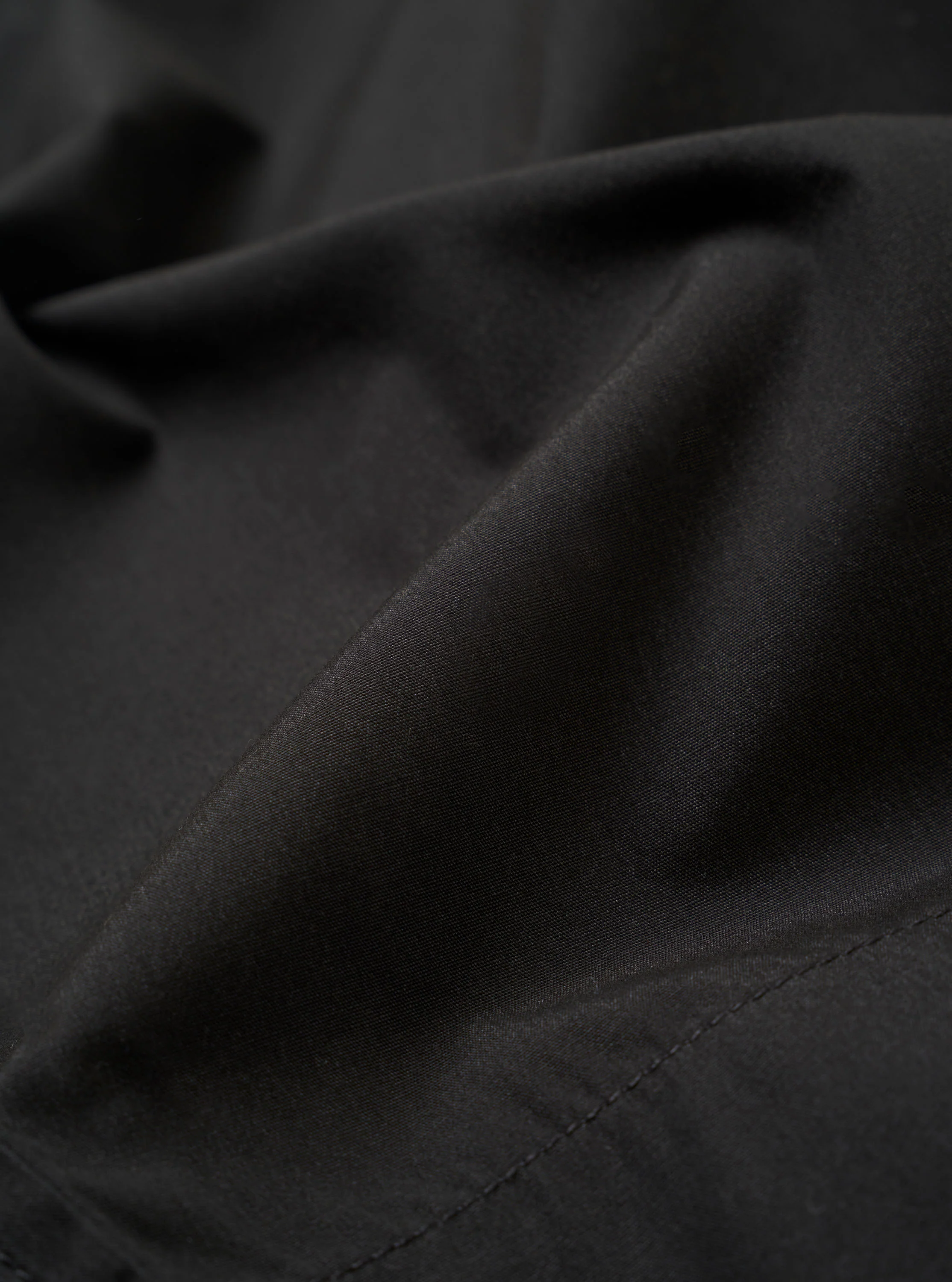 Black Recycled Polytech Pleated Track Short - Image 4