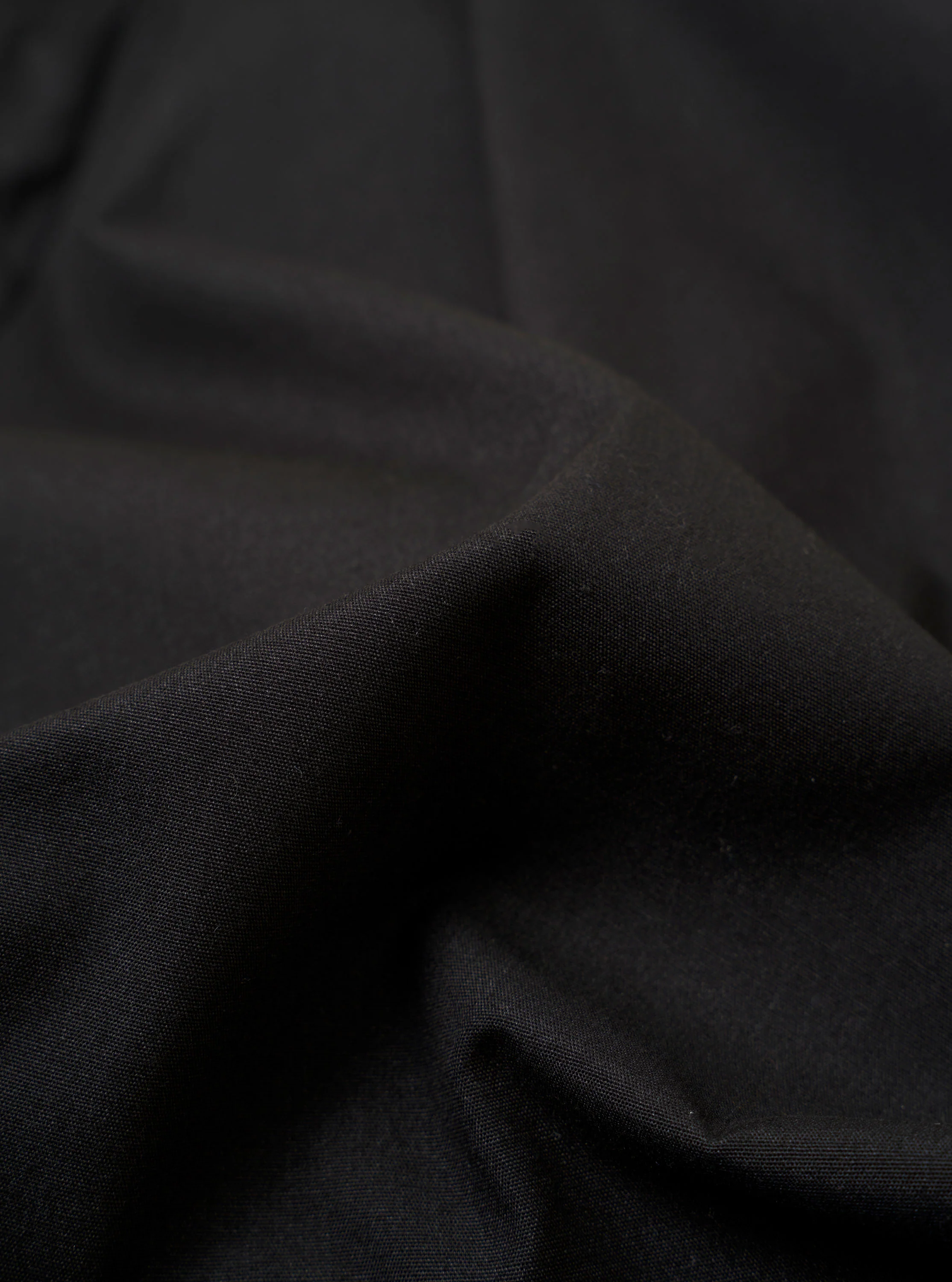 master-piece x Universal Works Black Recycled Poly Tech Pleated Track Short - Image 4