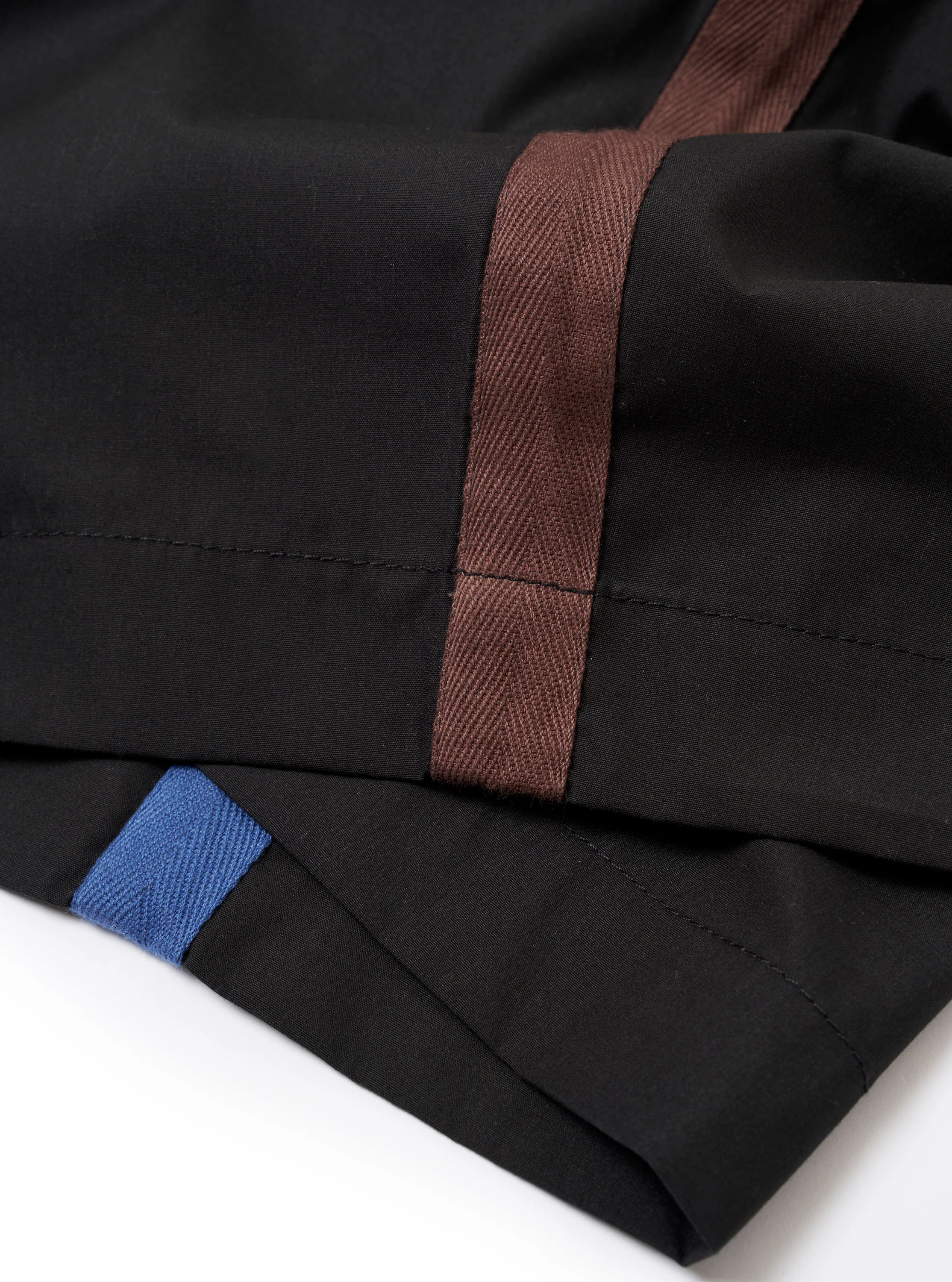 master-piece x Universal Works Black Recycled Poly Tech Pleated Track Short - Image 8