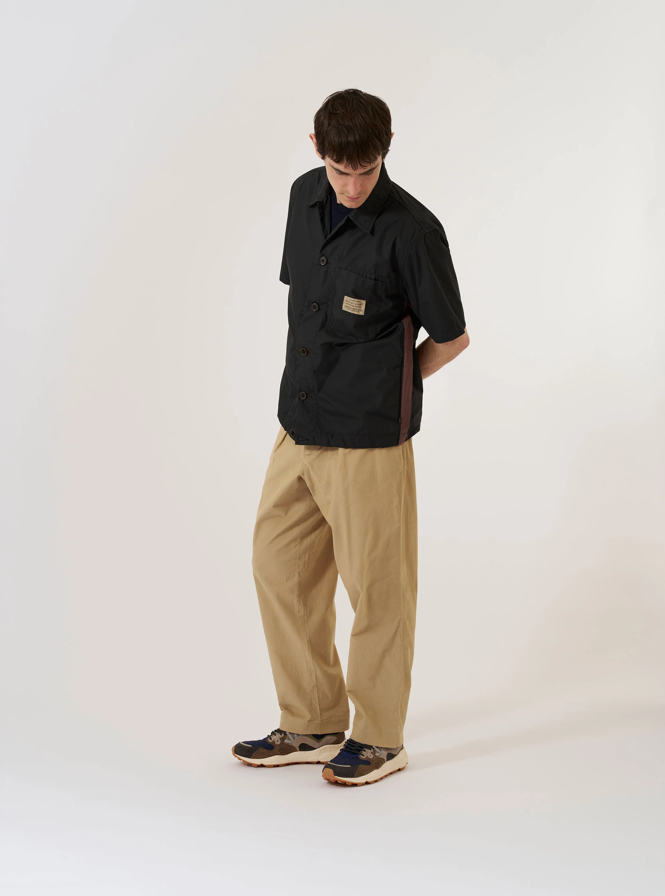 master-piece x Universal Works Black Recycled Poly Tech Tech Overshirt - Image 11