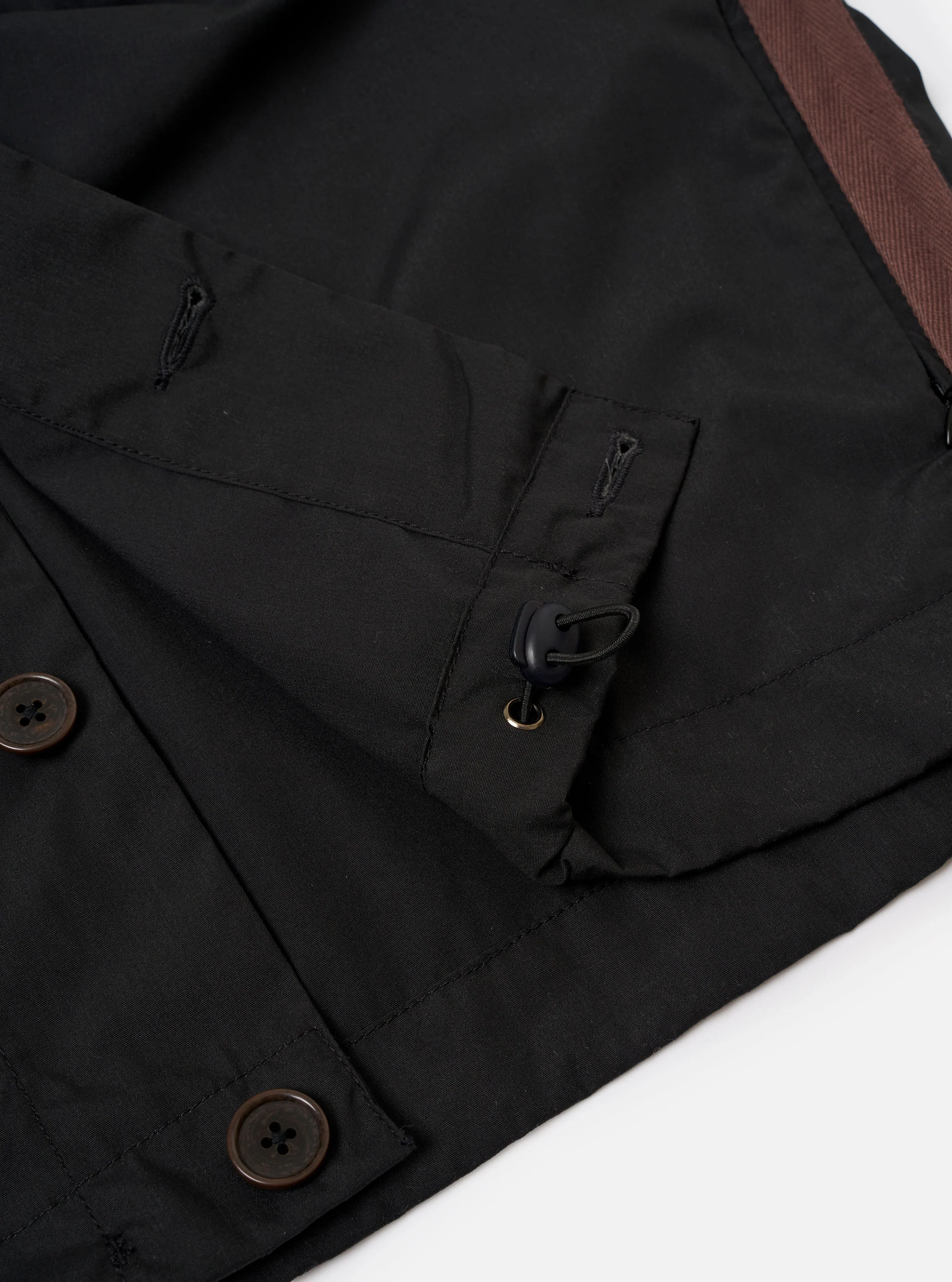 master-piece x Universal Works Black Recycled Poly Tech Tech Overshirt - Image 9
