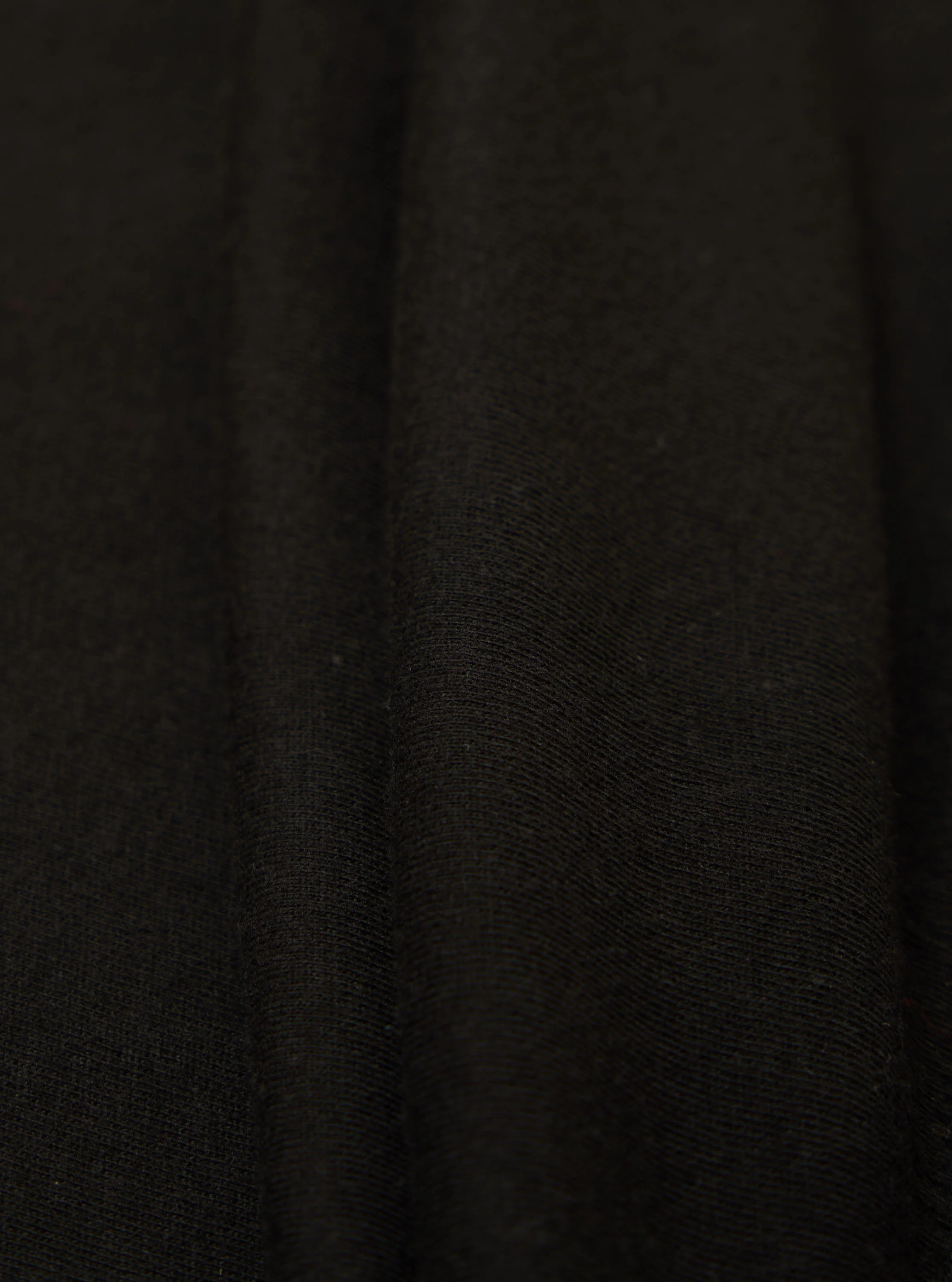 Black Single Jersey Funnel Neck Tee - Image 4