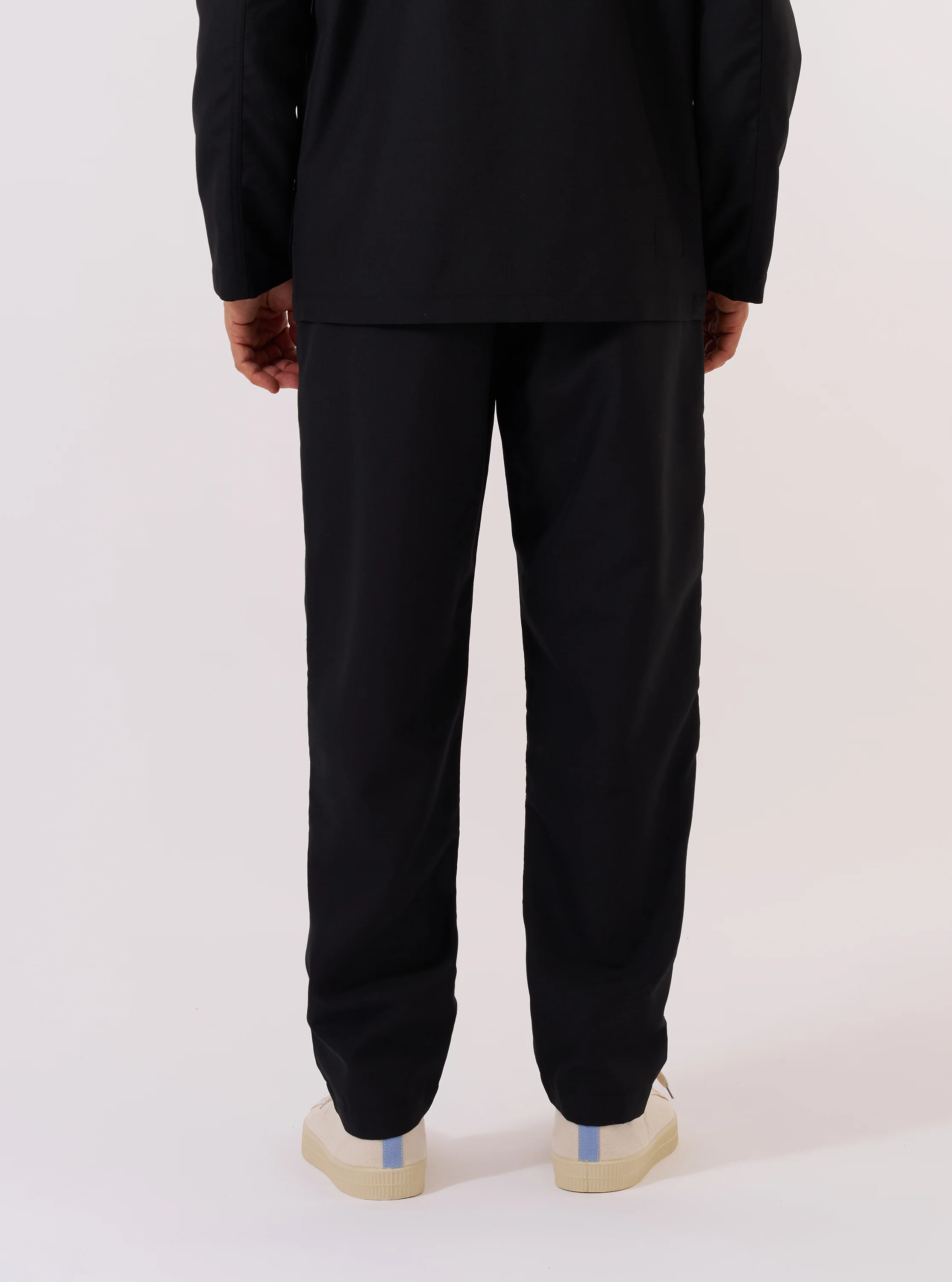 Black Tropical Suiting Military Chino - Image 3