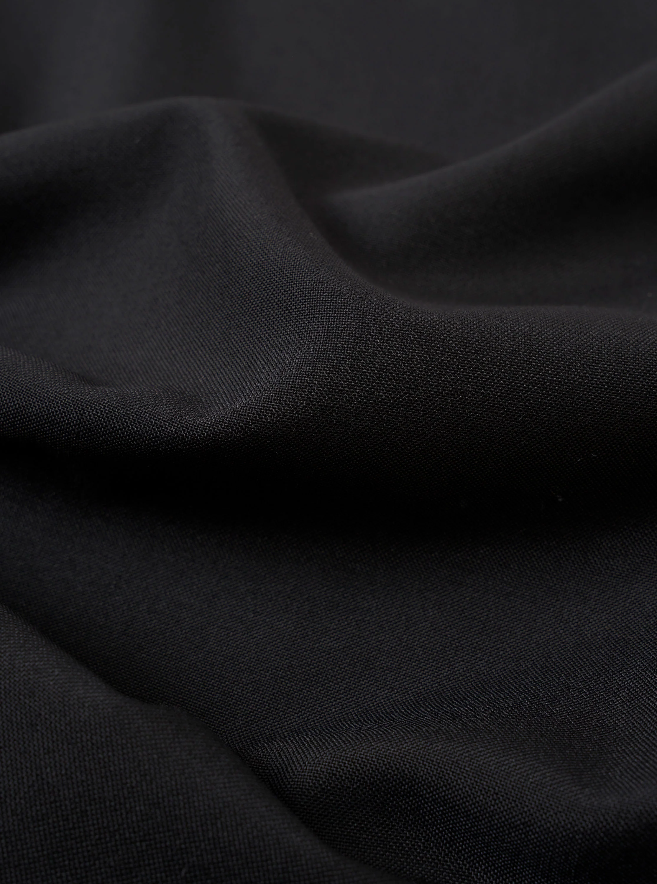 Black Tropical Suiting Travail Overshirt - Image 4