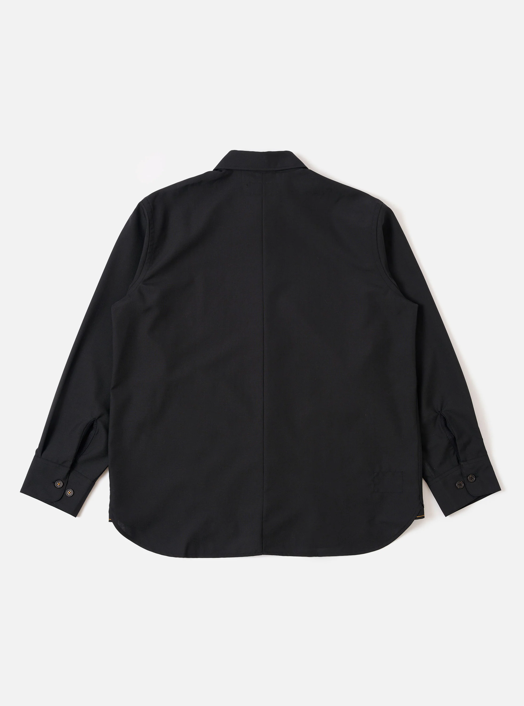 Black Tropical Suiting Travail Overshirt - Image 5