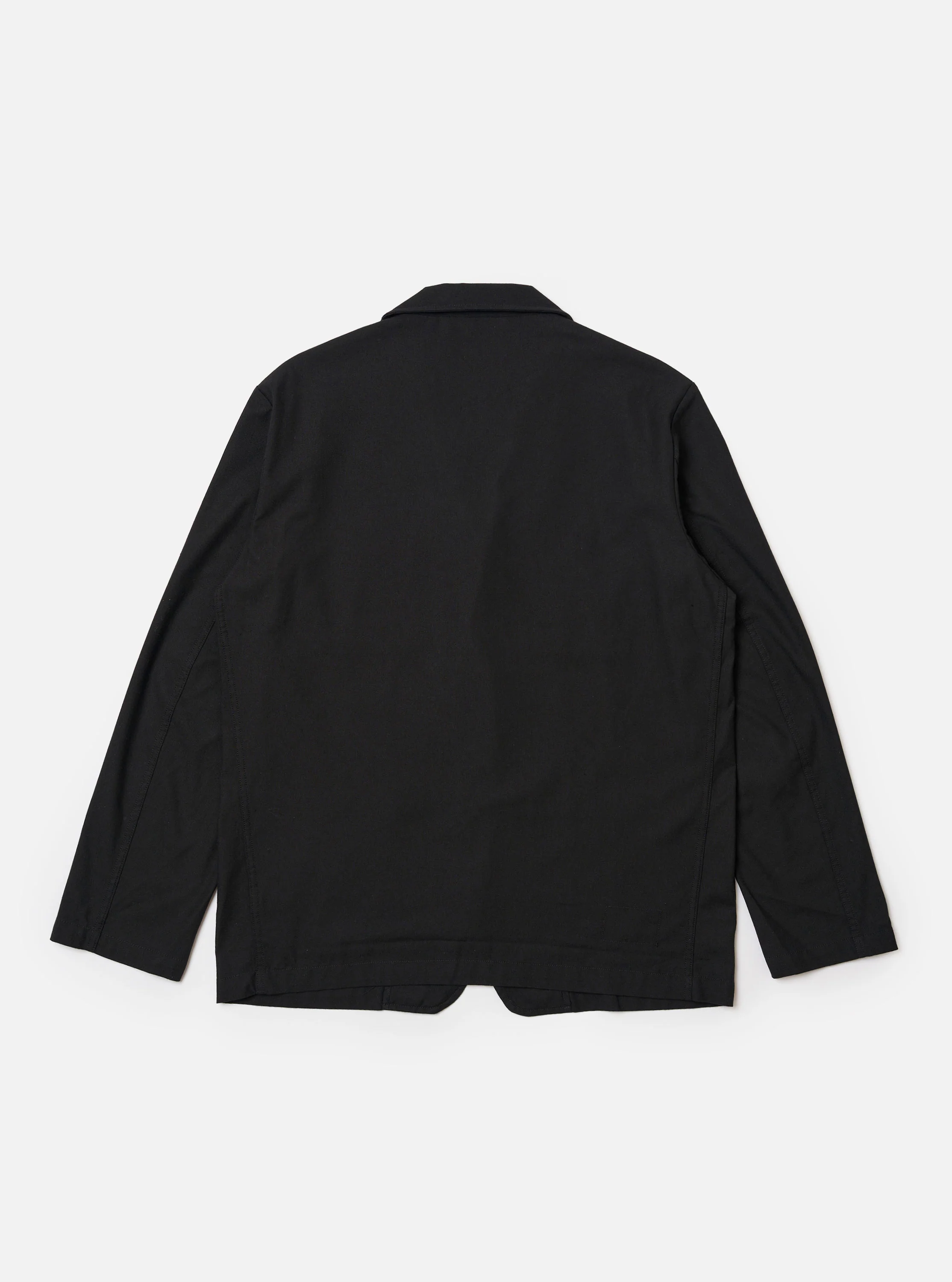 Black Valencia Cotton Two Button Jacket - Image 5