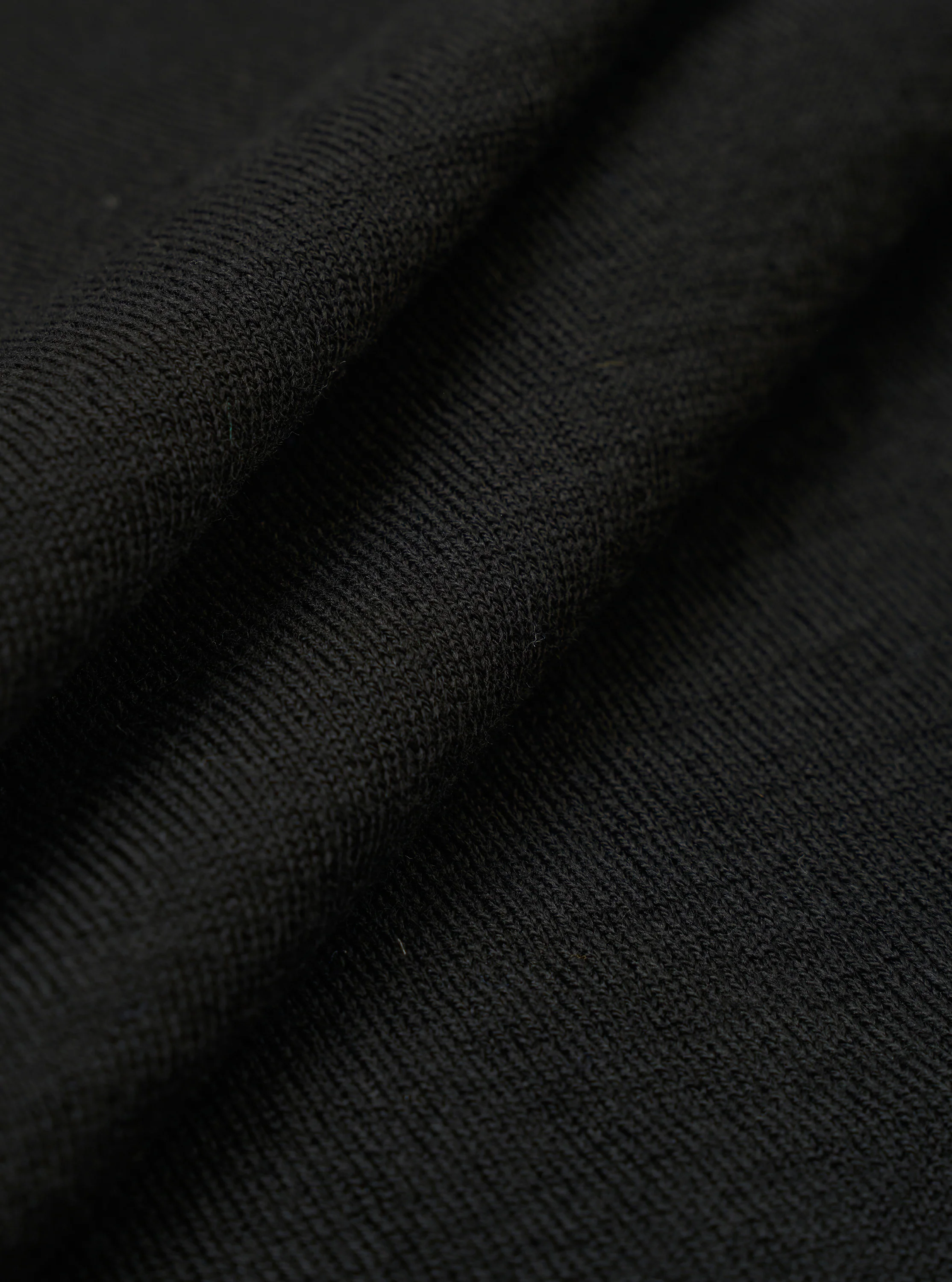 Black Woolcot Bio S/S Pullover Knit Shirt II - Image 4