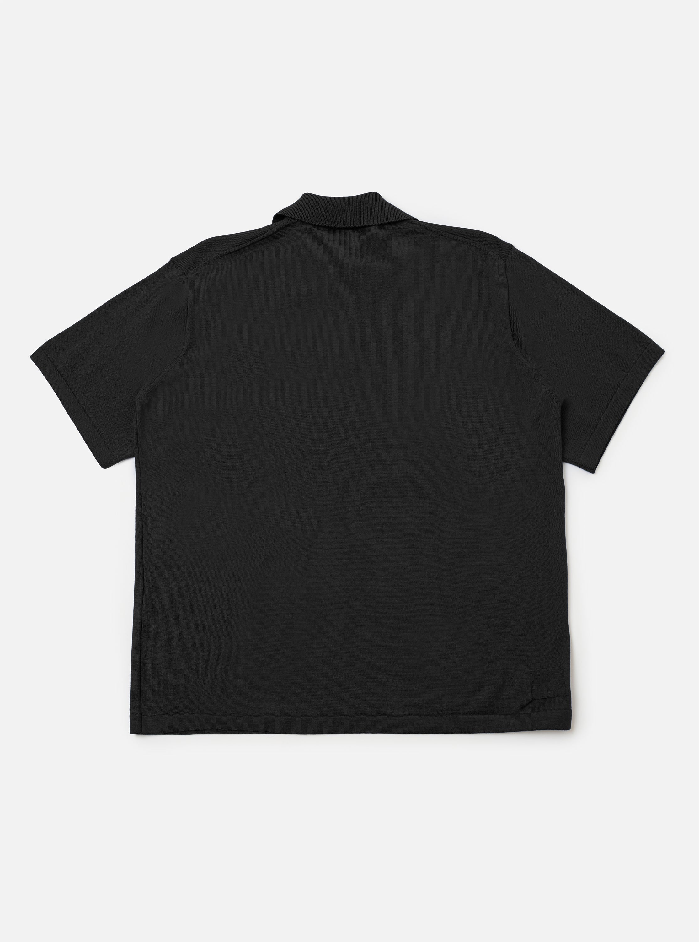 Black Woolcot Bio S/S Pullover Knit Shirt II - Image 5