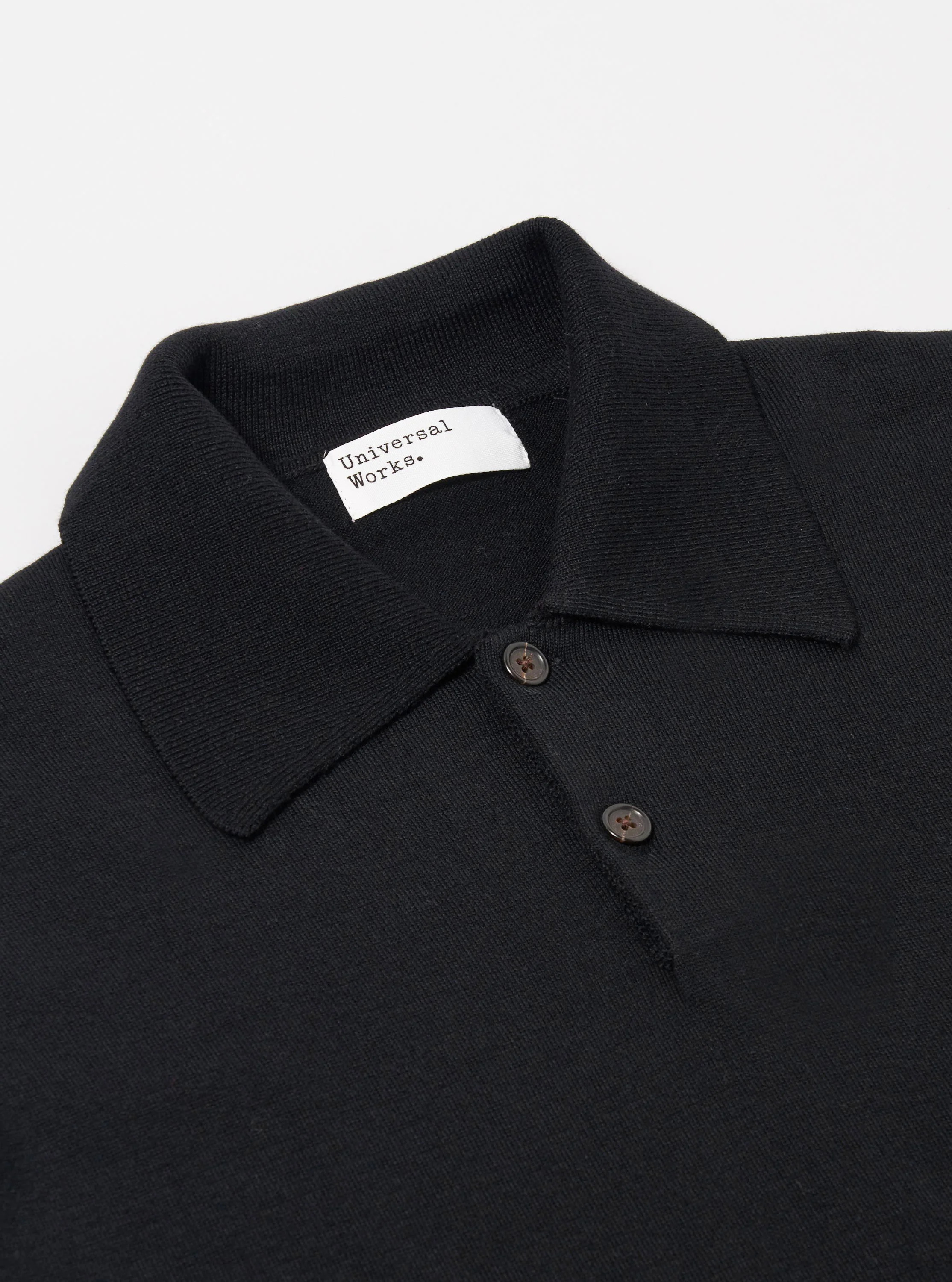 Black Woolcot Bio S/S Pullover Knit Shirt II - Image 6