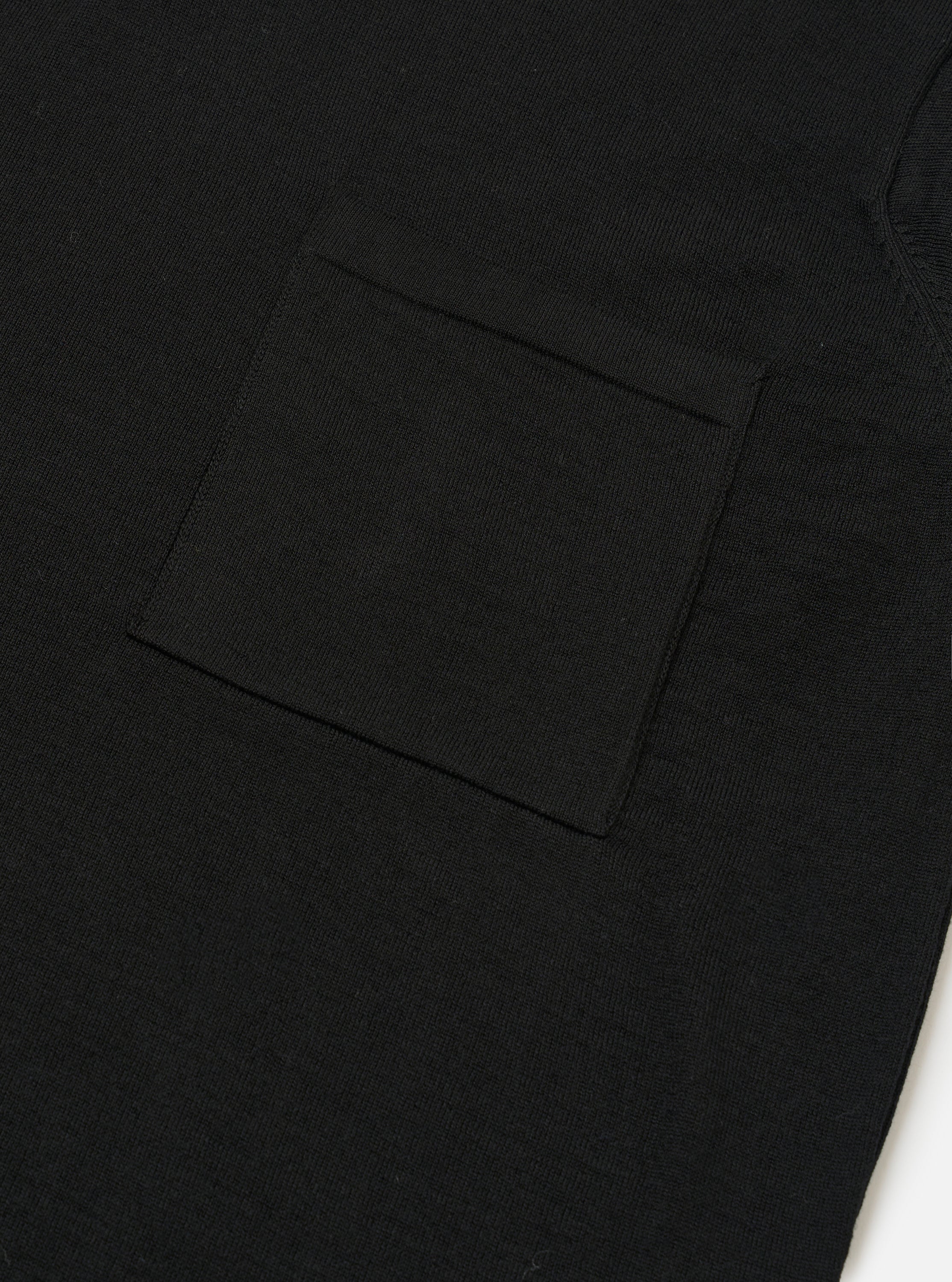 Black Woolcot Bio S/S Pullover Knit Shirt II - Image 7