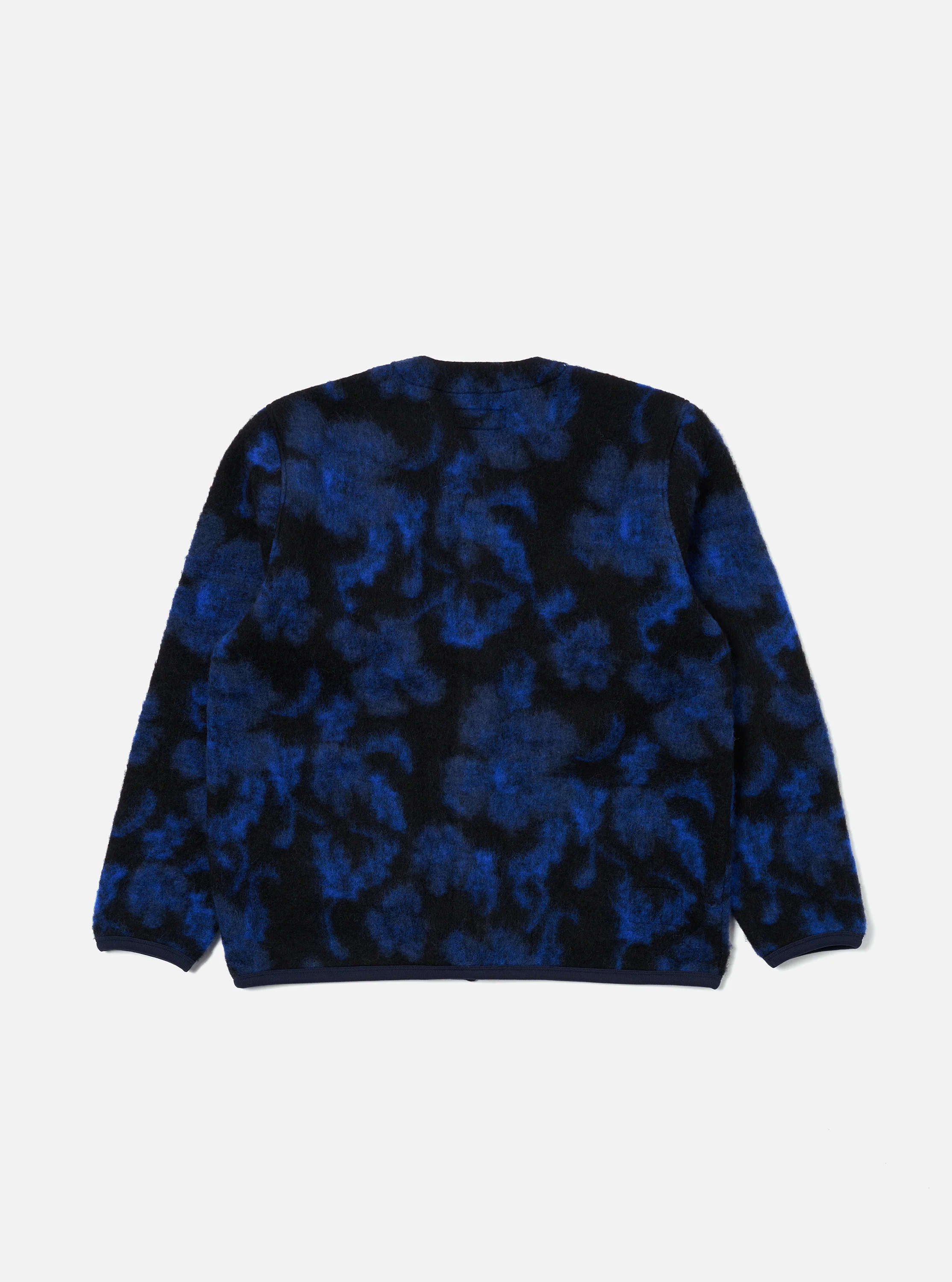 Blue Flower Fleece Cardigan - Image 5