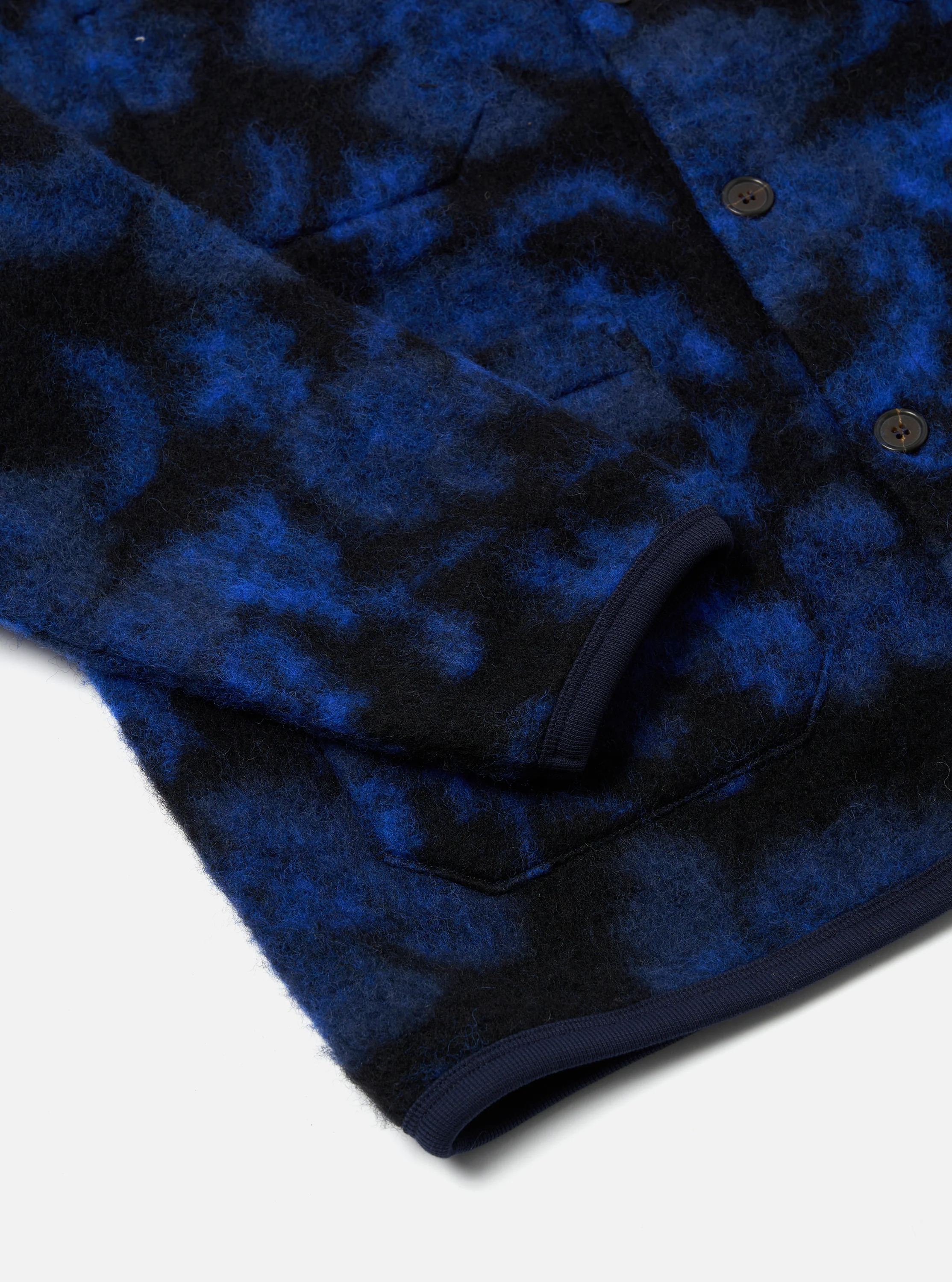 Blue Flower Fleece Cardigan - Image 6