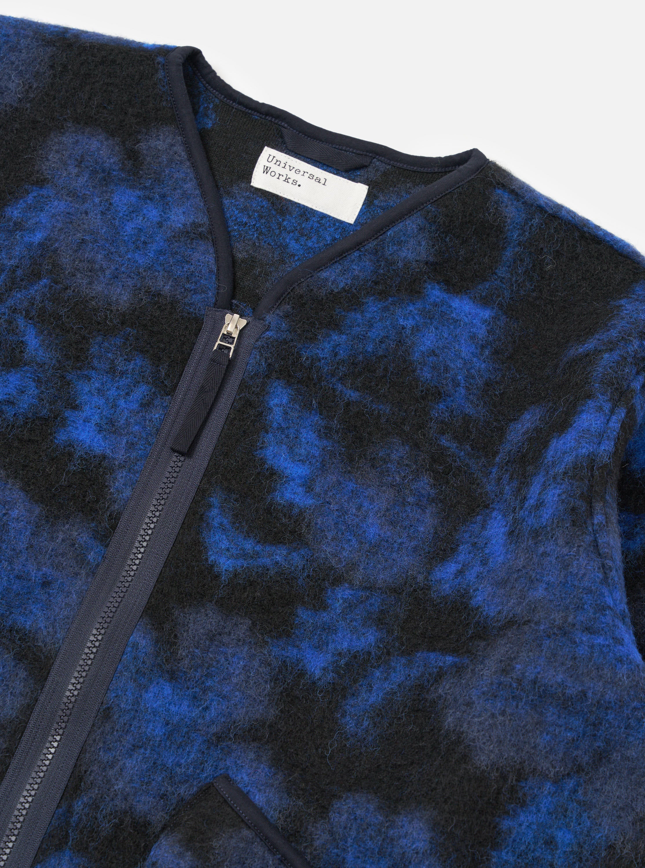Blue Flower Fleece Zip Liner Jacket - Image 6