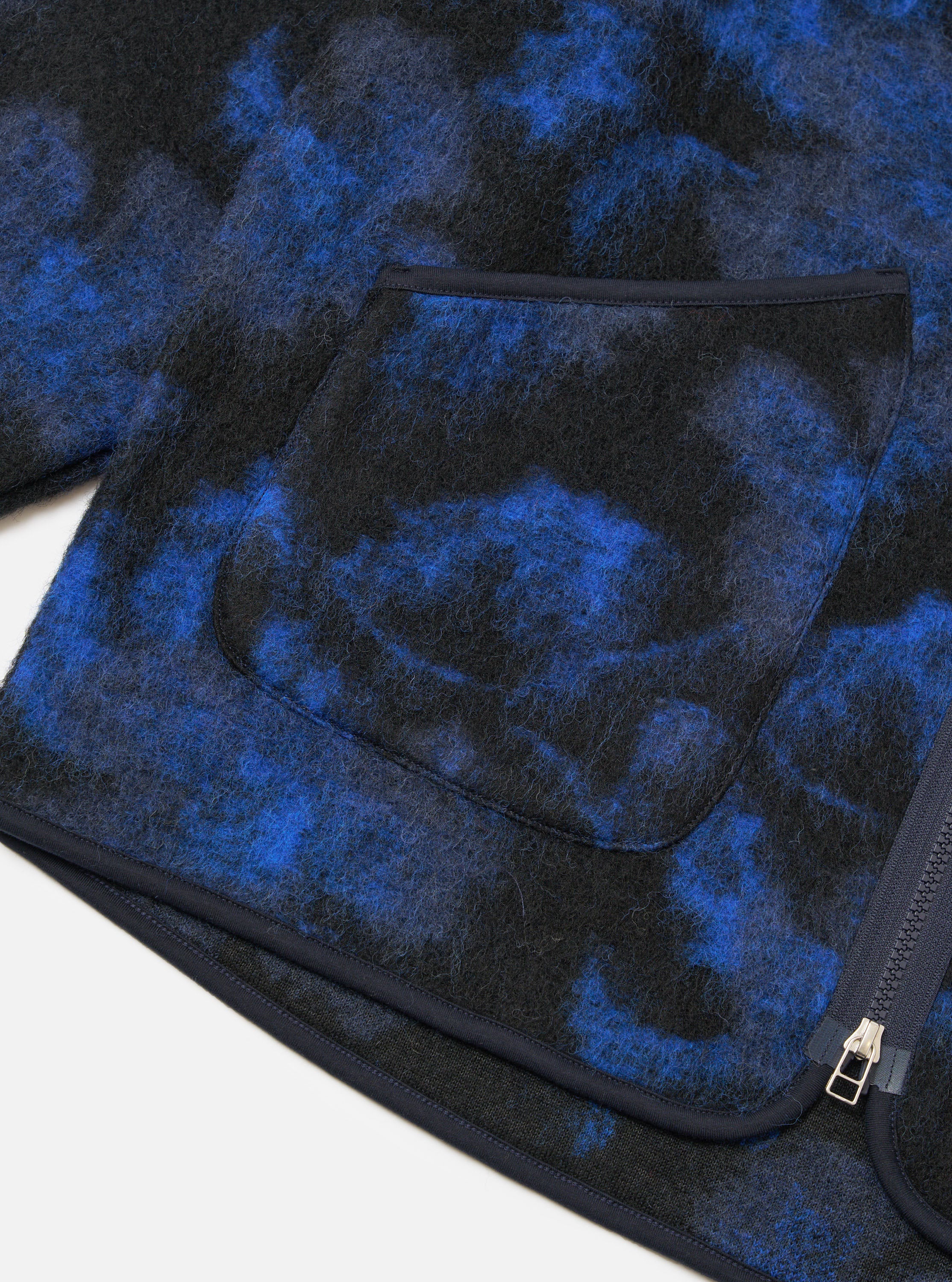 Blue Flower Fleece Zip Liner Jacket - Image 7