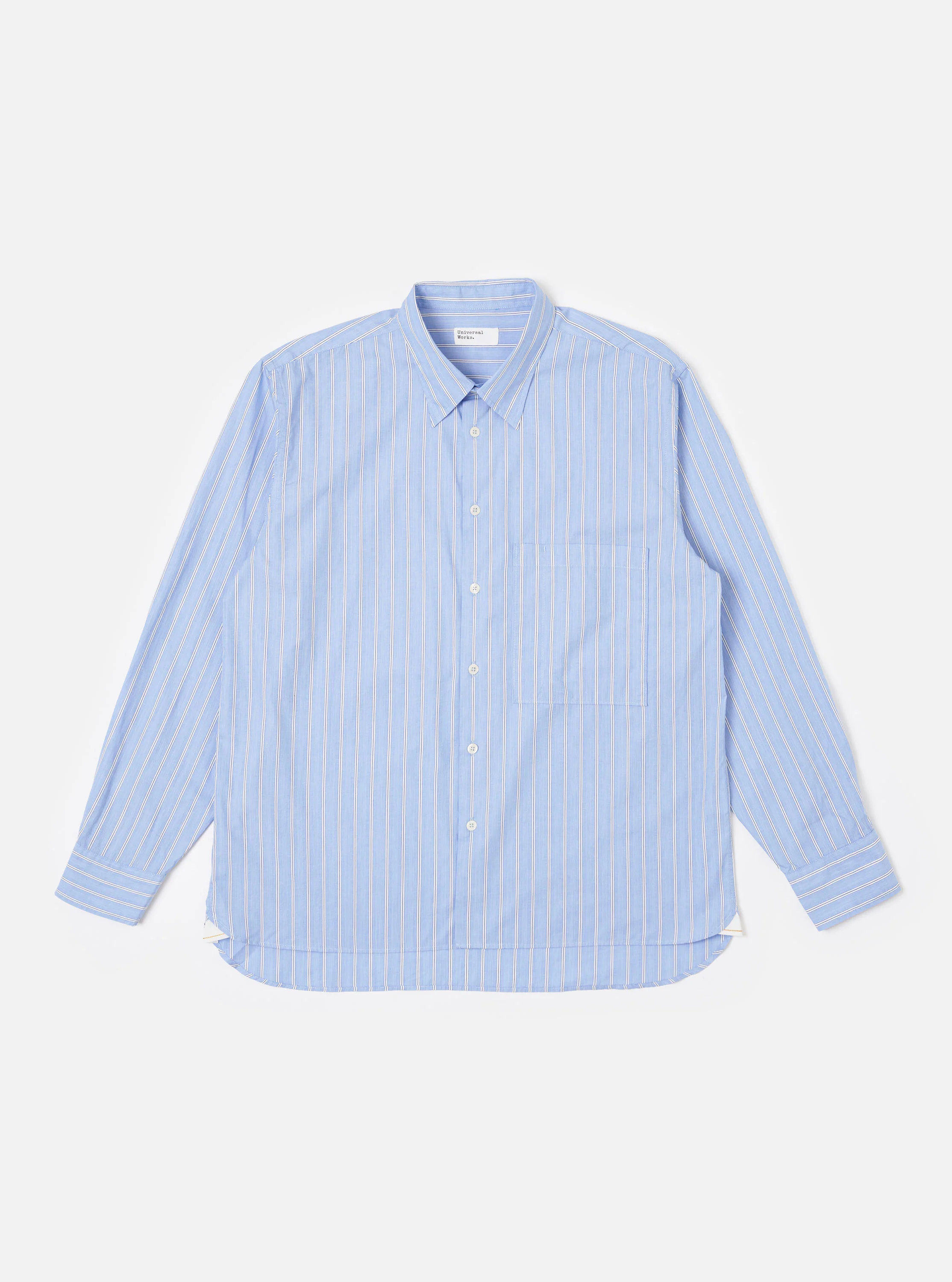 Blue Mc Stripe Square Pocket Shirt