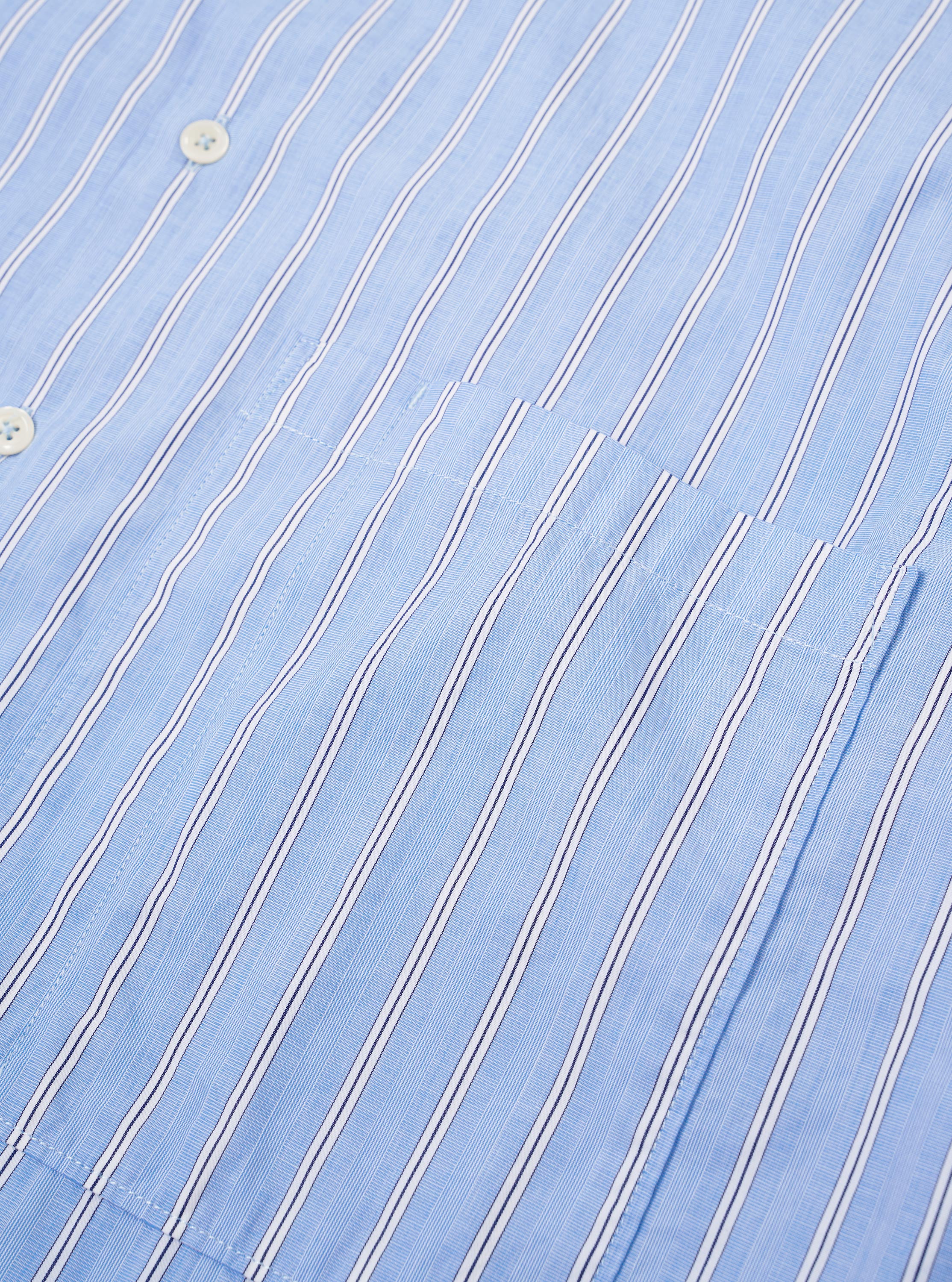 Blue Mc Stripe Square Pocket Shirt - Image 6