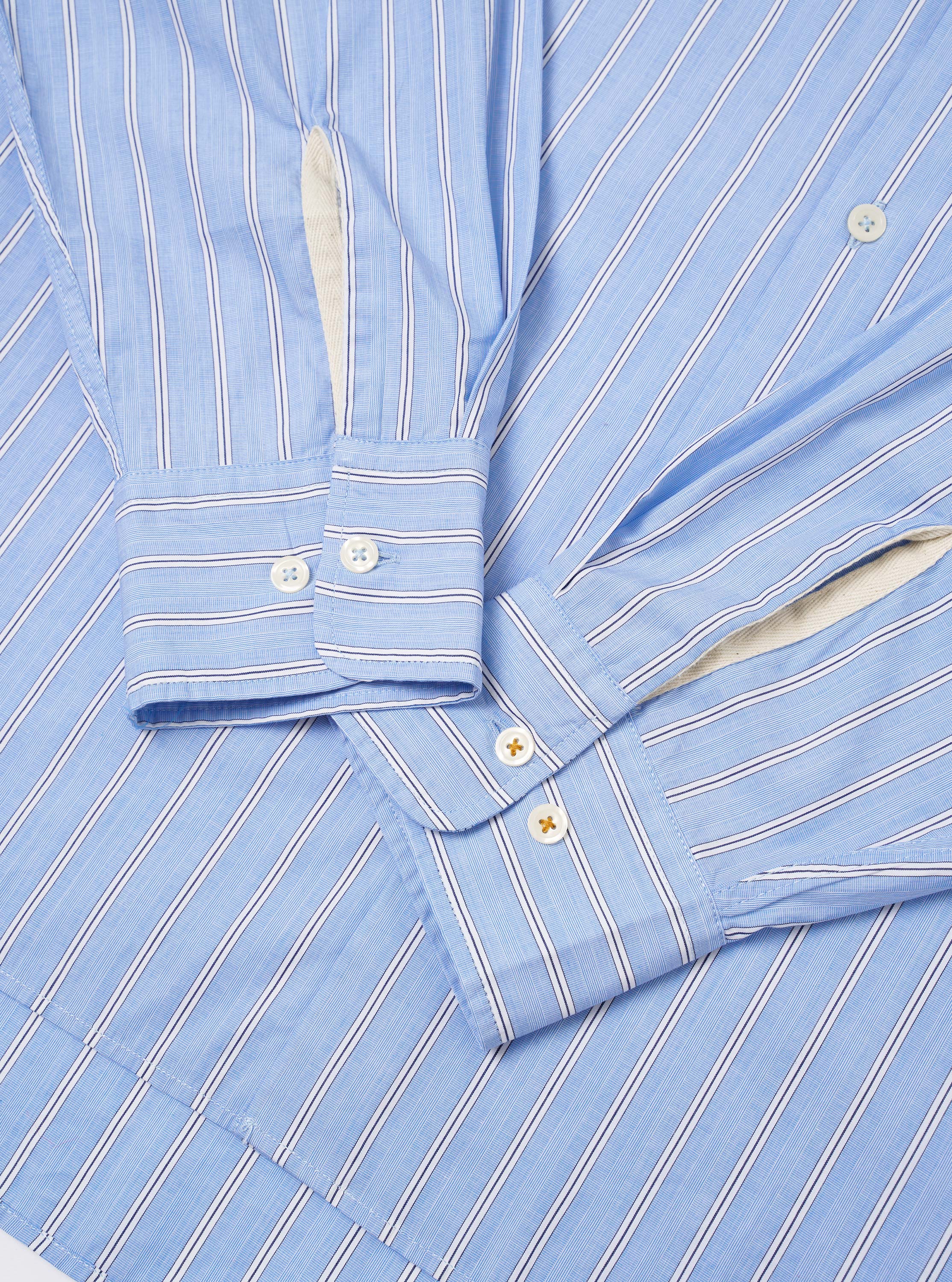 Blue Mc Stripe Square Pocket Shirt - Image 8