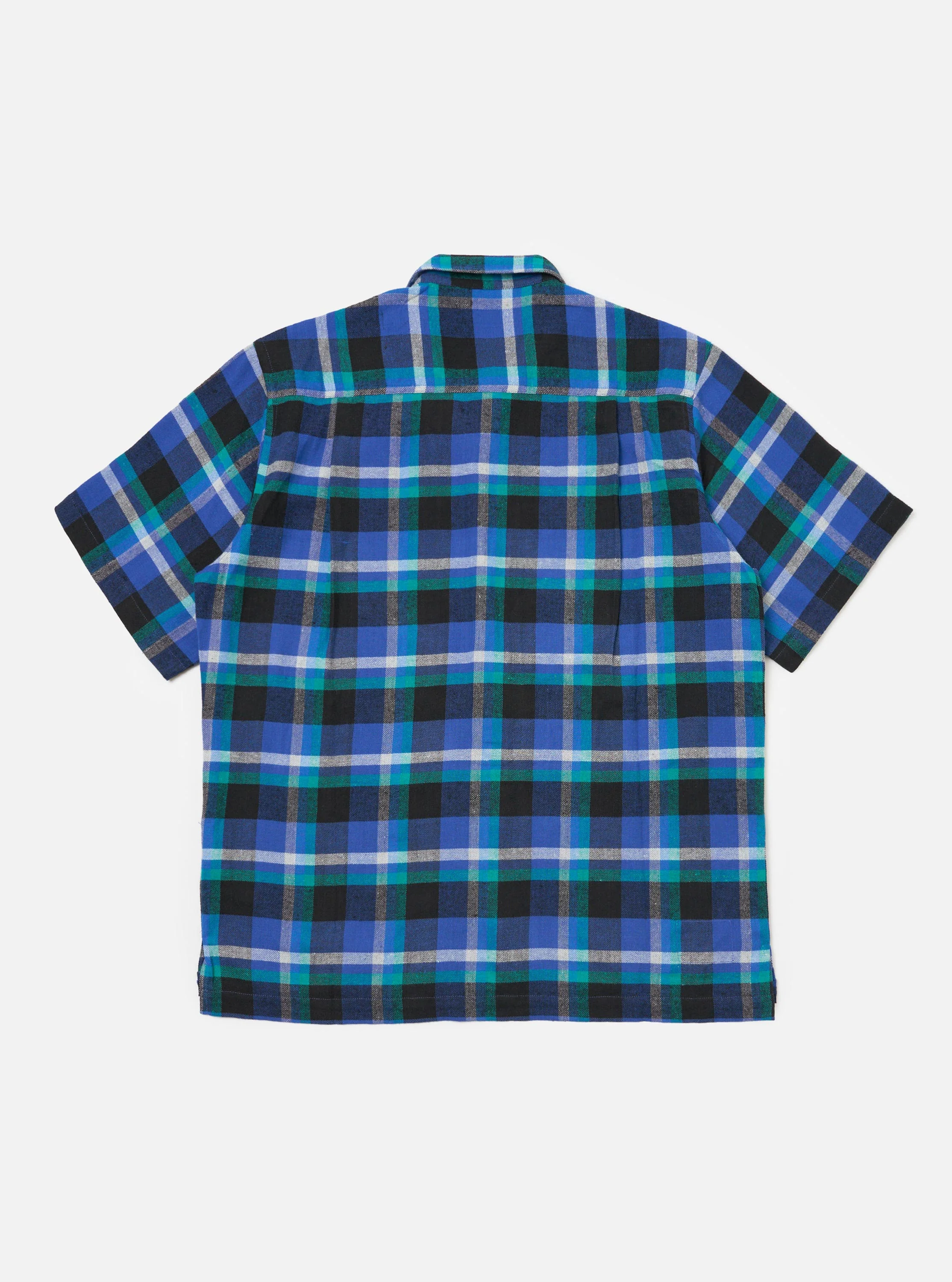 Blue Night Check Short Pyjama Set - Image 4