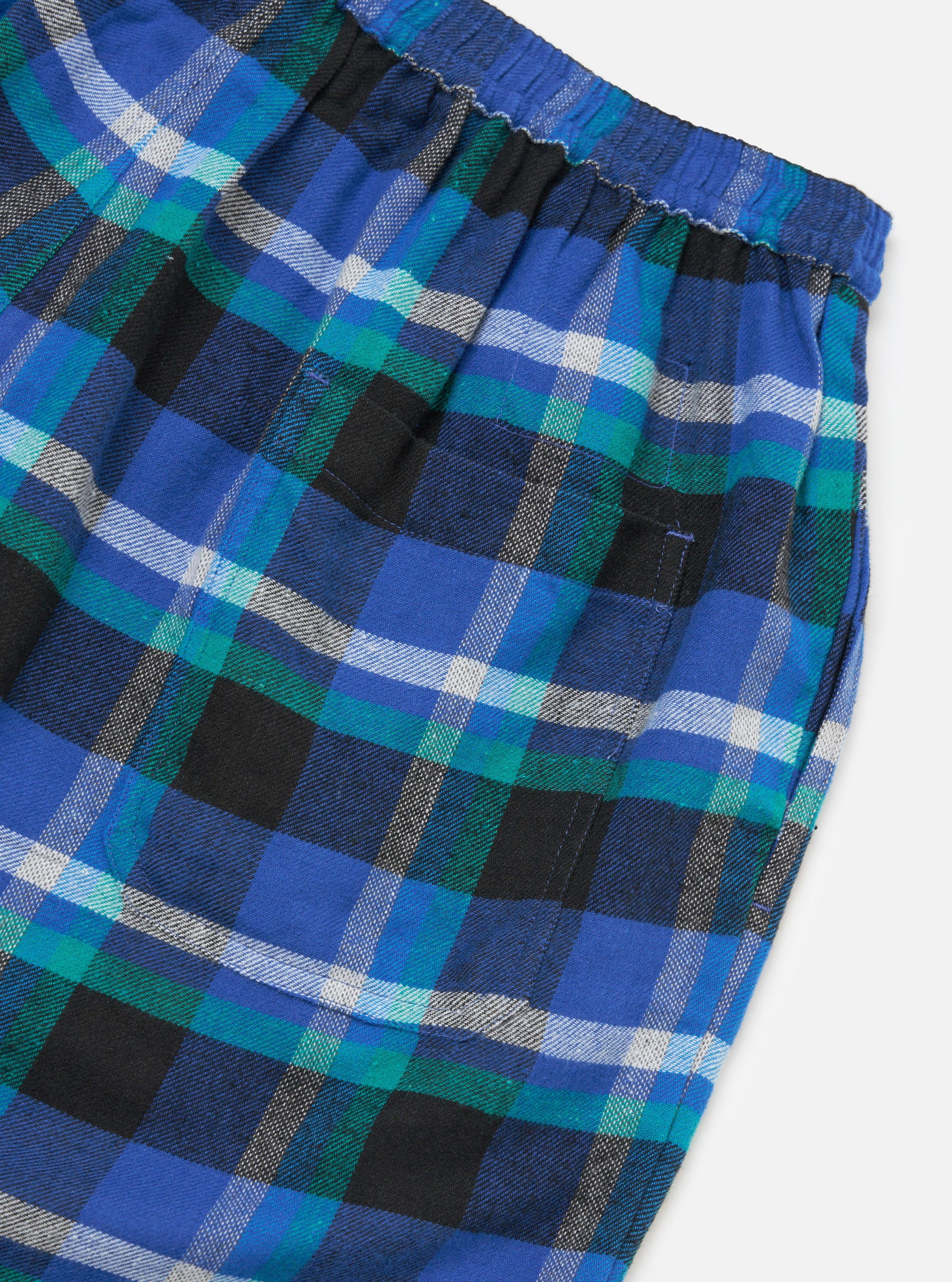 Blue Night Check Short Pyjama Set - Image 9