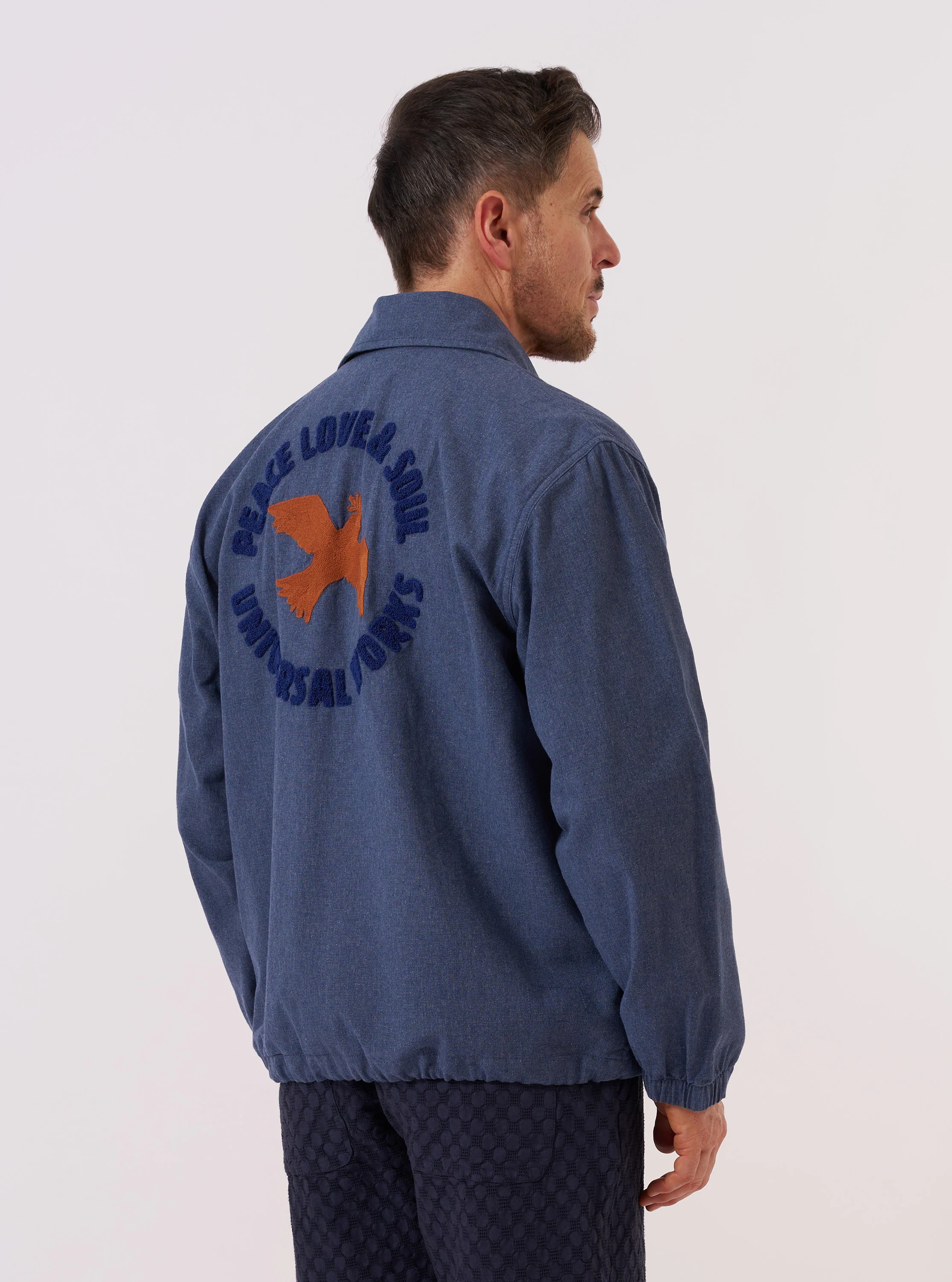 Blue Sintra Recycled Cotton Head Coach Jacket - Image 2