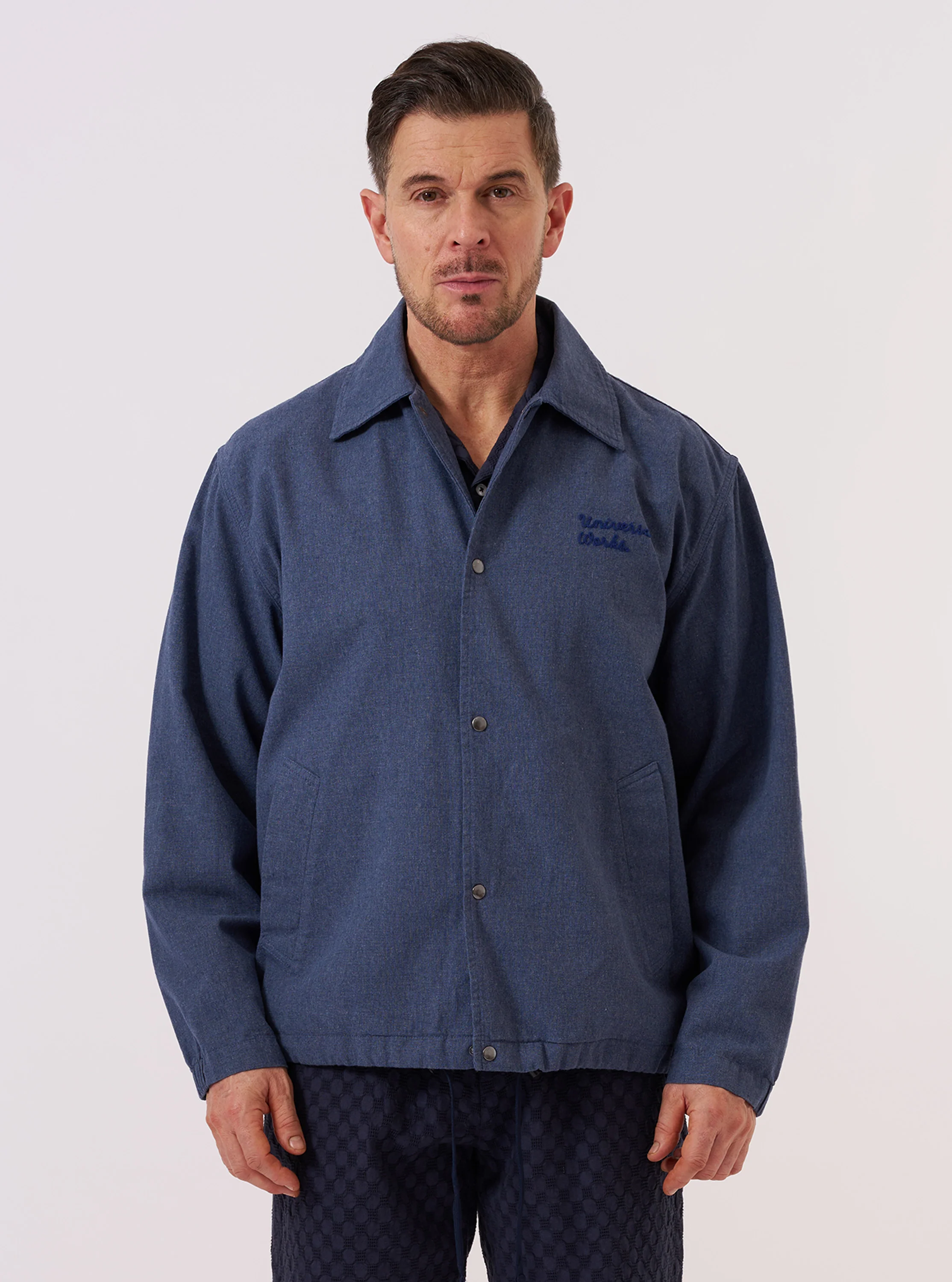 Blue Sintra Recycled Cotton Head Coach Jacket - Image 3