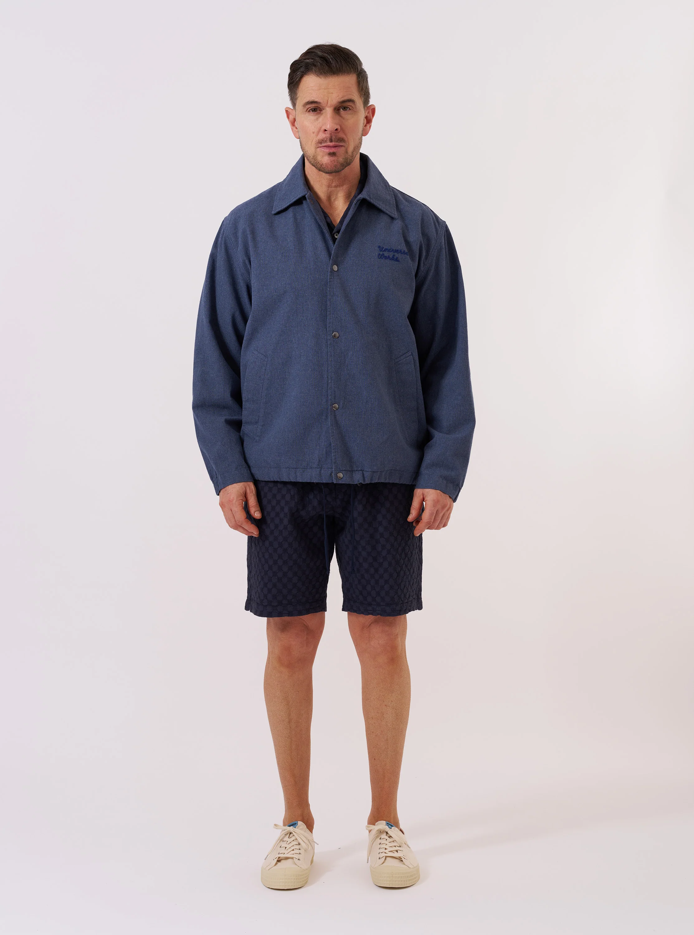 Blue Sintra Recycled Cotton Head Coach Jacket - Image 9