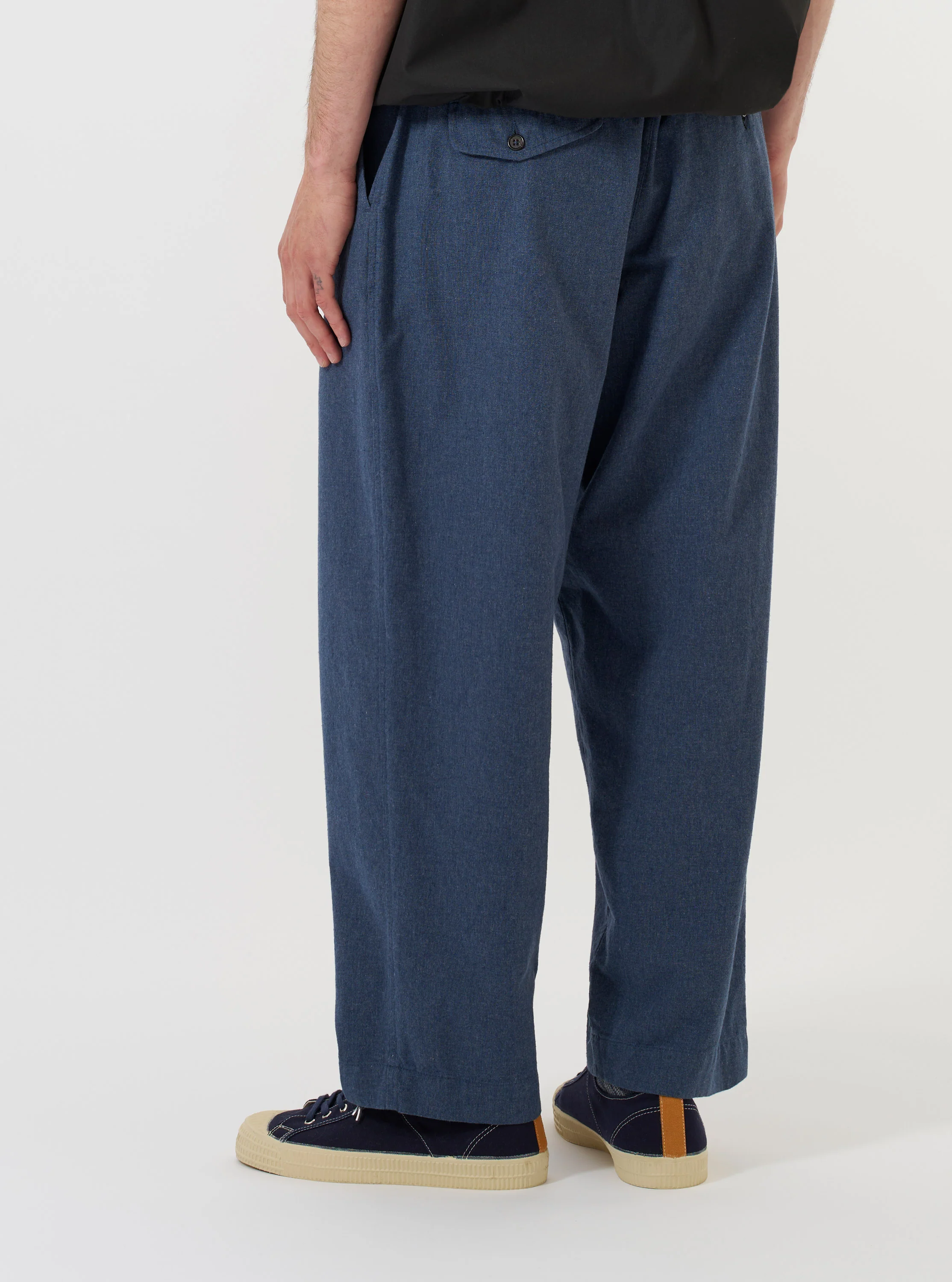 Blue Sintra Recycled Cotton Oxford Pant - Image 3