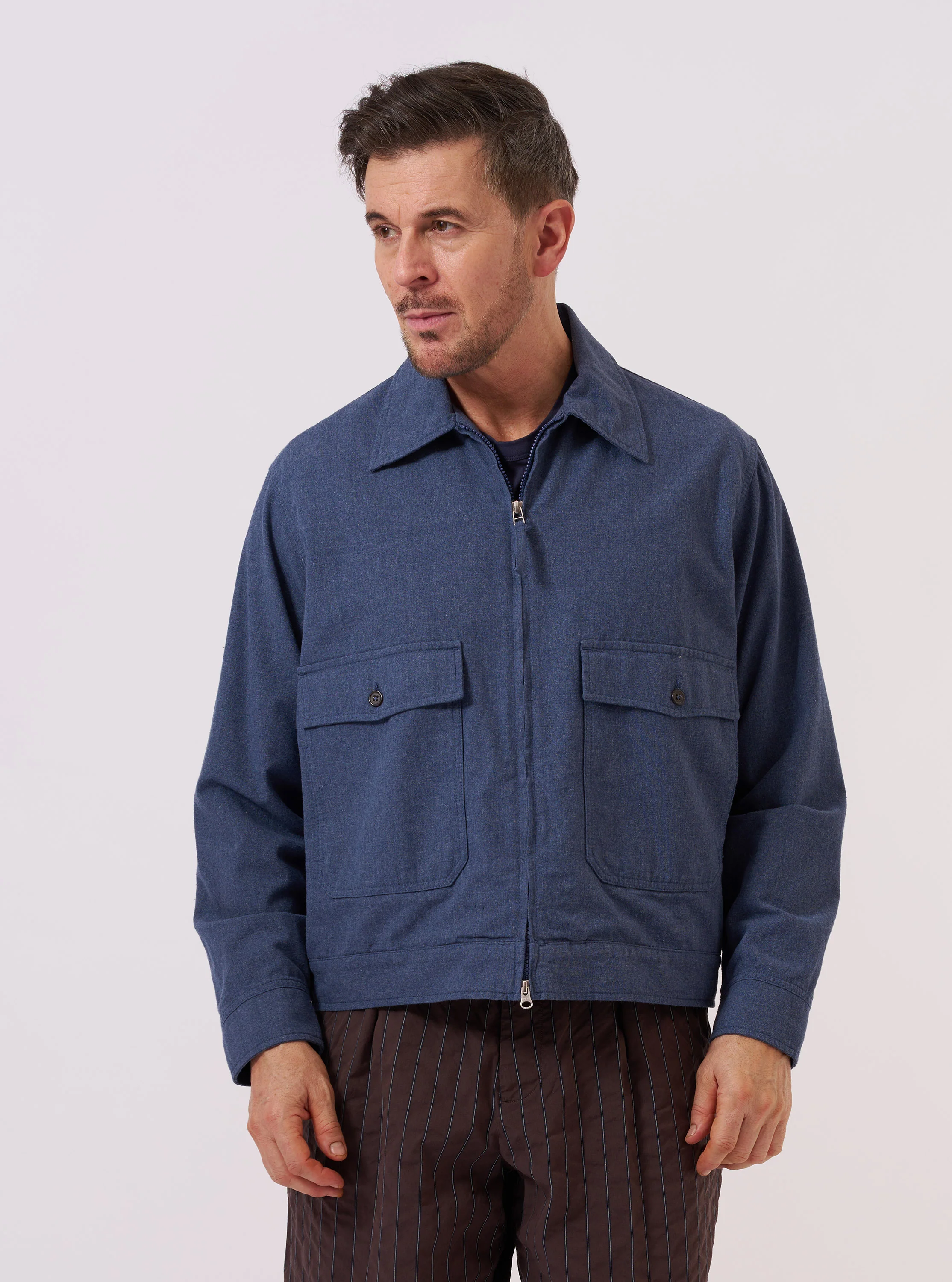 Blue Sintra Recycled Cotton E130 Jacket - Image 2