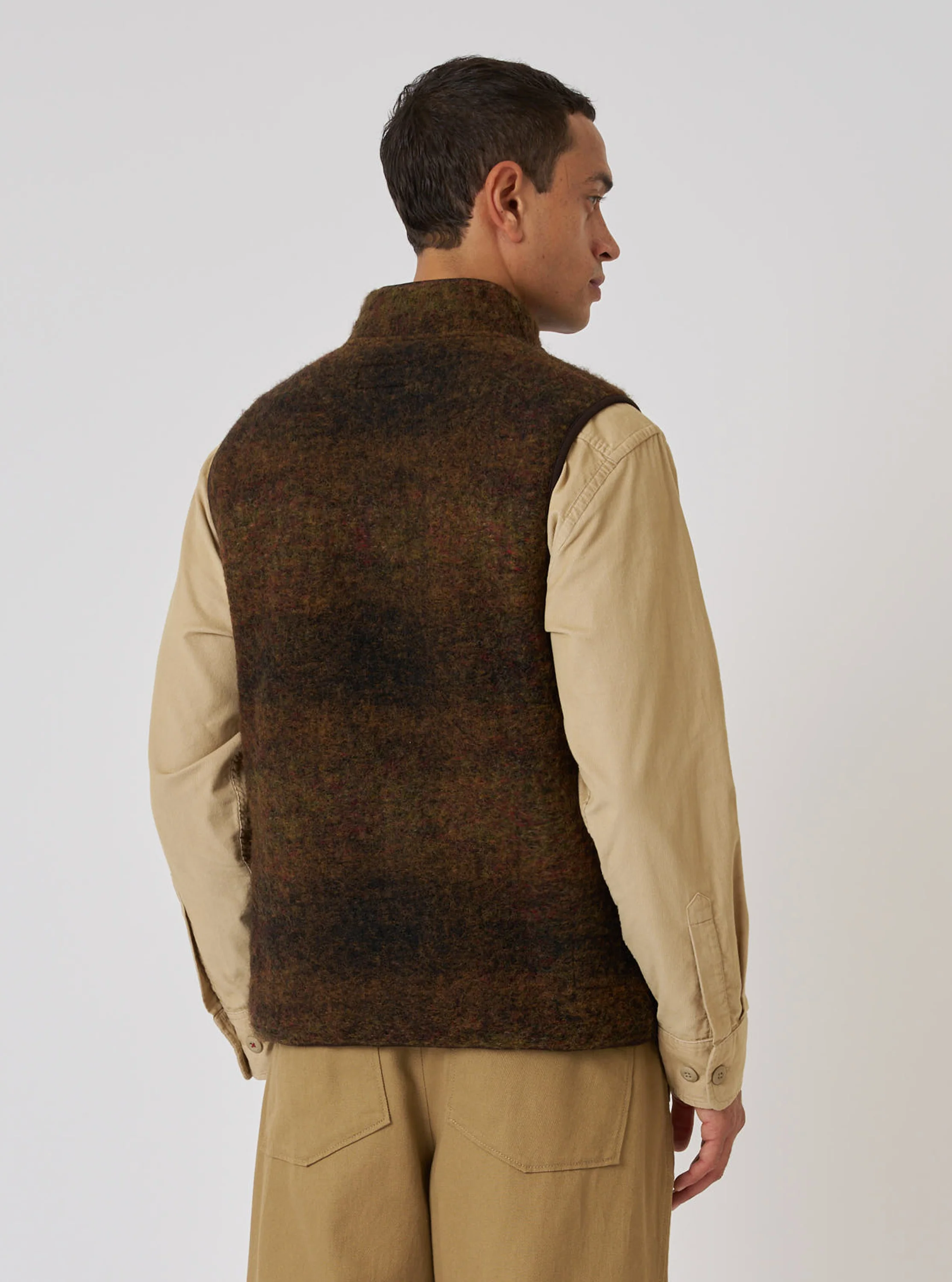 Brown Alps Fleece Climbing Gilet - Image 3