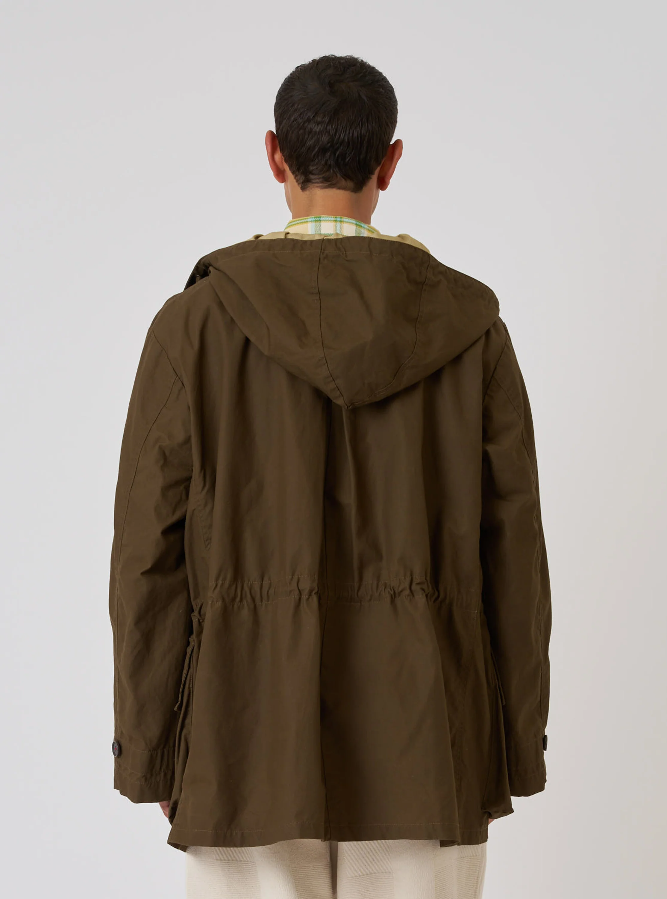 Brown British Wax Cotton Boston Parka - Image 3
